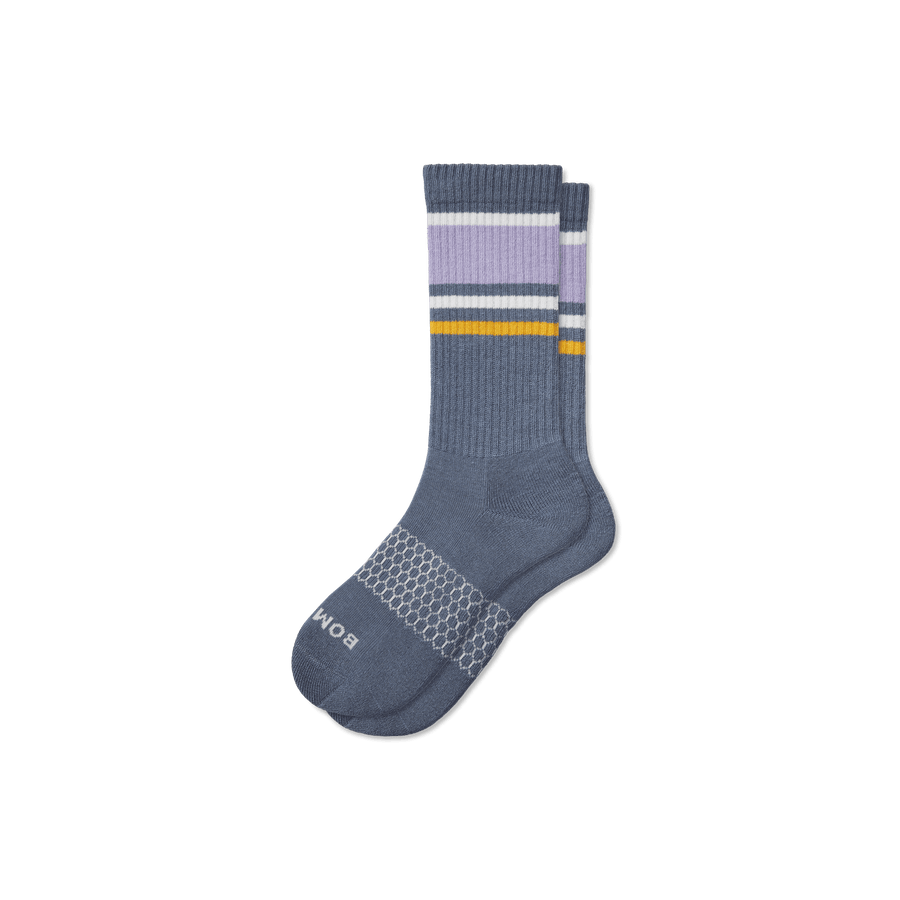 Men's Stripes Calf Socks - Comfort Office Rotation