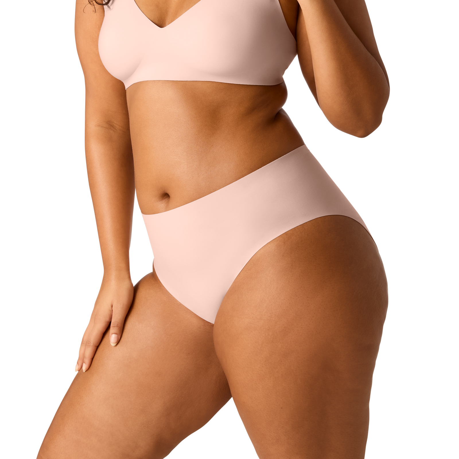 Women's No Show High Rise Brief - Pink Sandstone WO2 [7197] [2025]