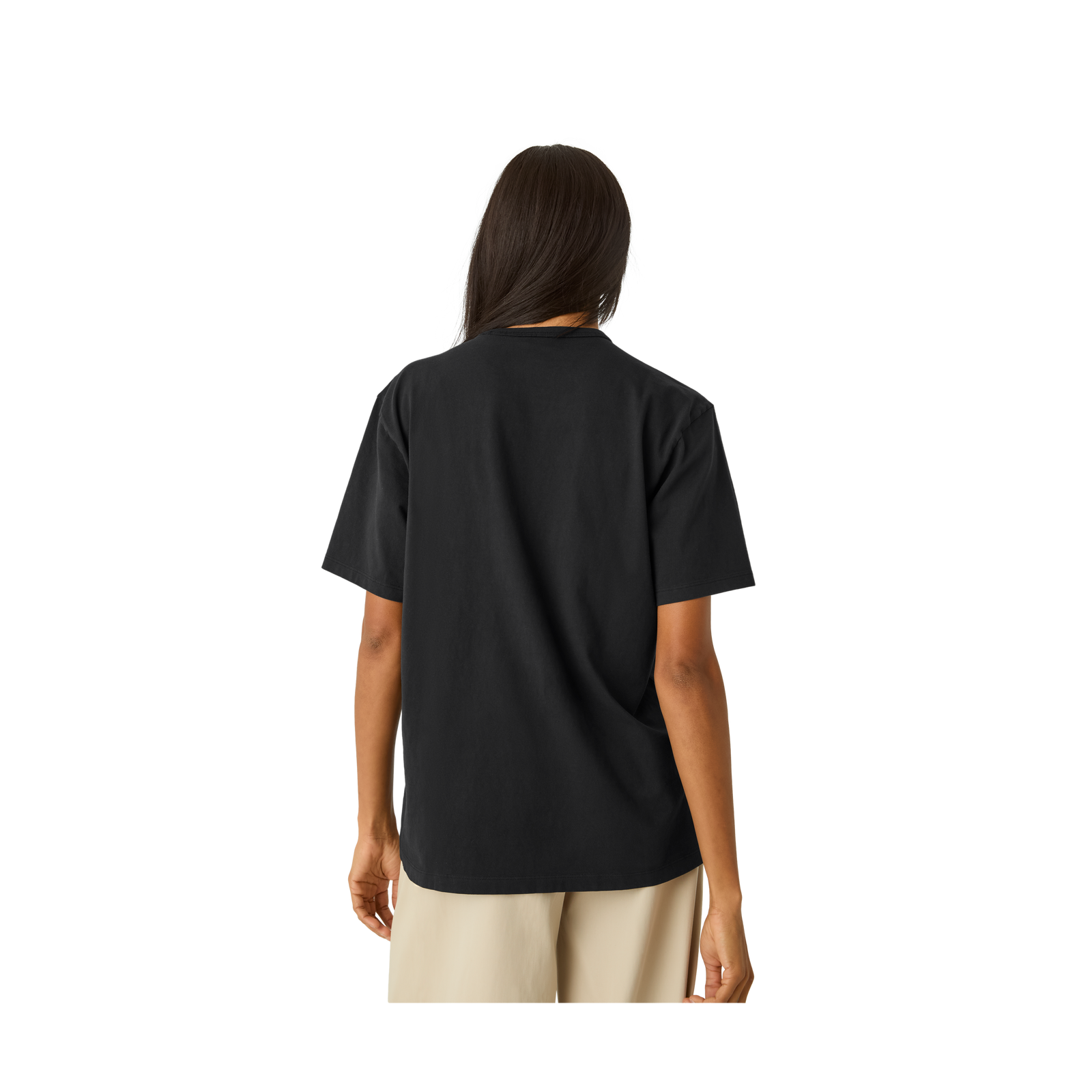 Premium Weight Pocket Crew Neck T-Shirt - Black WO3 [7248]