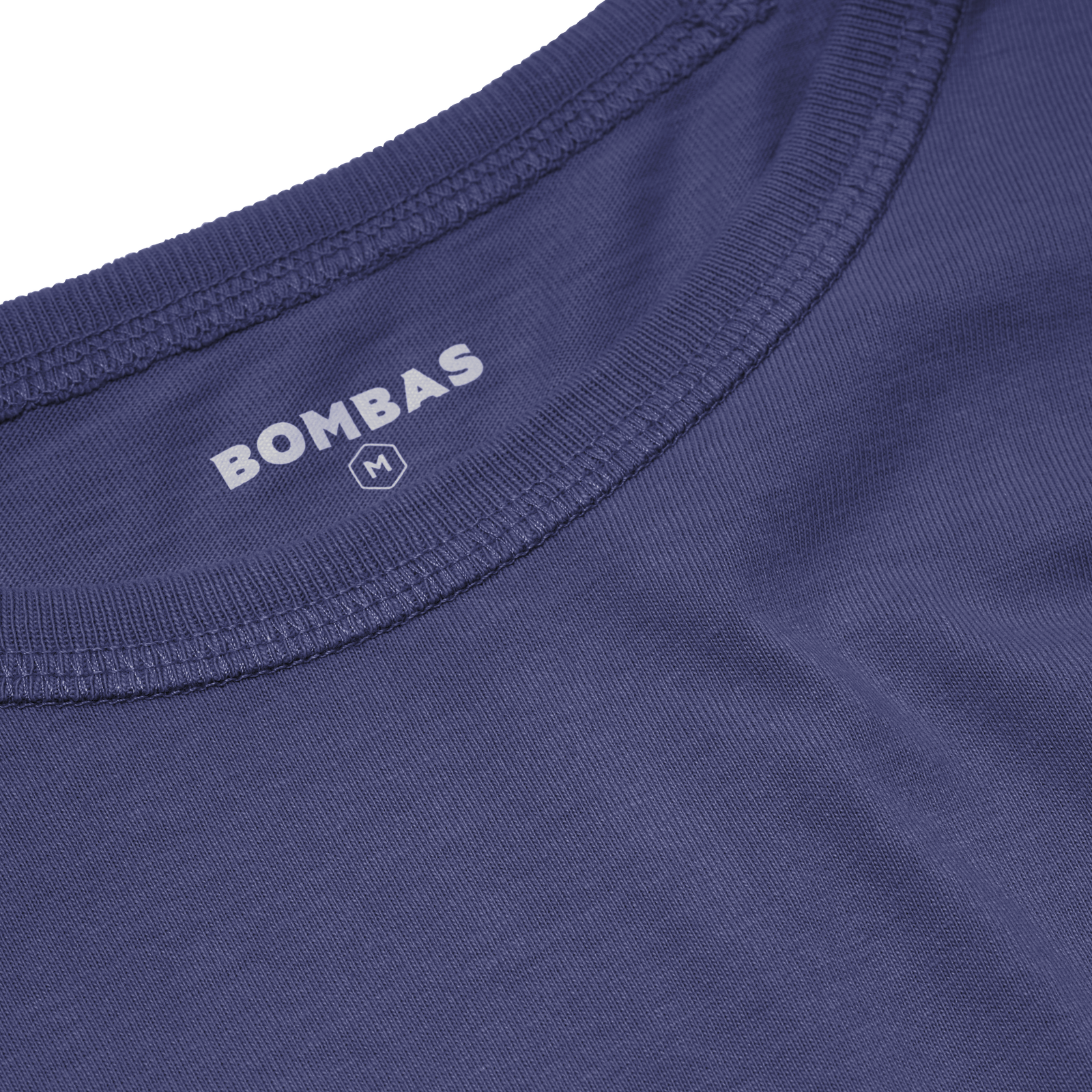 Premium Weight Pocket Crew Neck T-Shirt - Light Indigo Detail [7248]