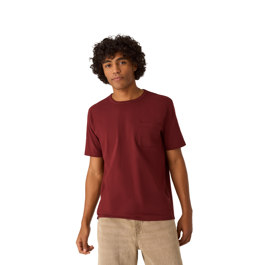 Men’s Premium Weight Pocket Crew Neck T-Shirt - Premium Lounge Ready