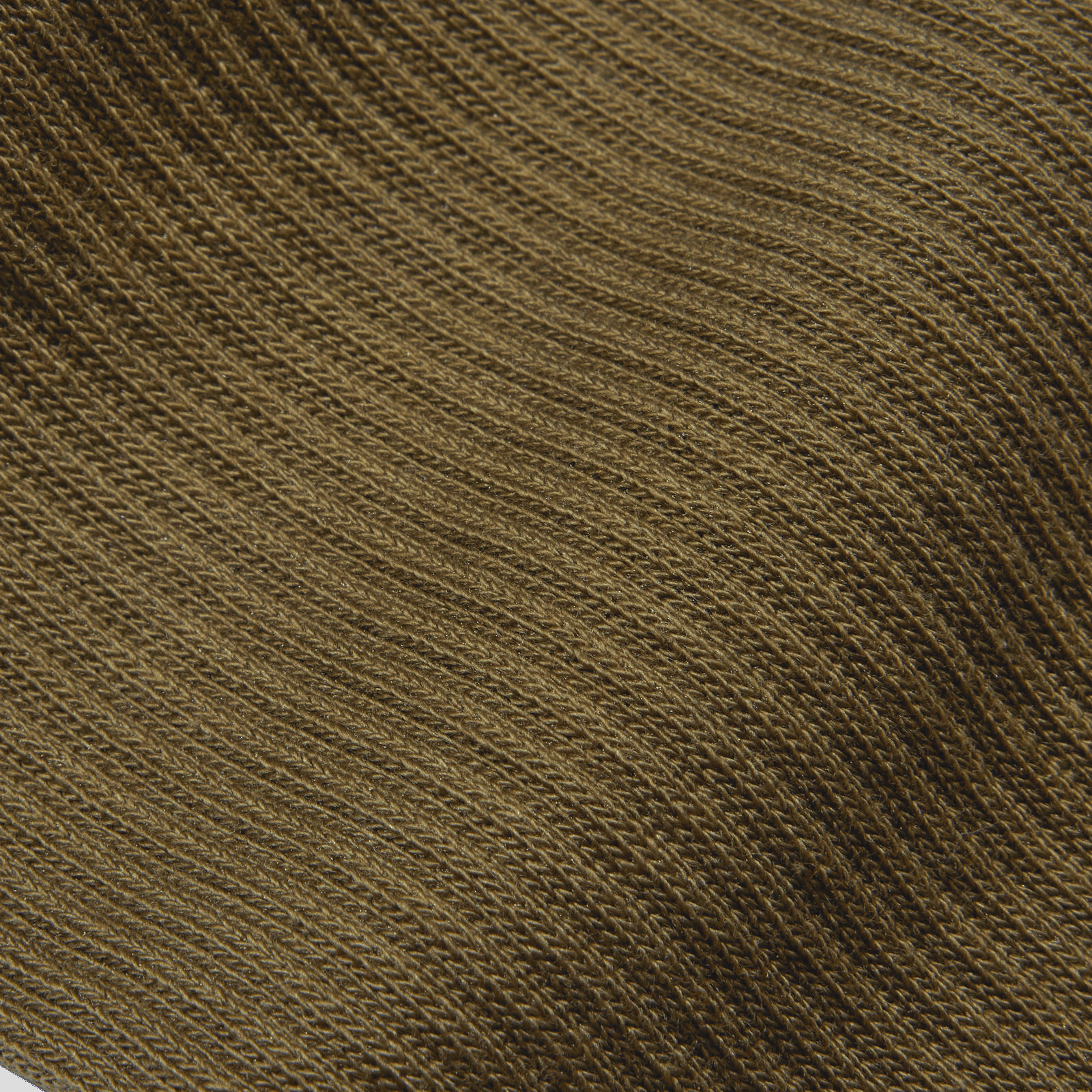 Modern Rib Calf Socks - Green Olive - Detail [7406]