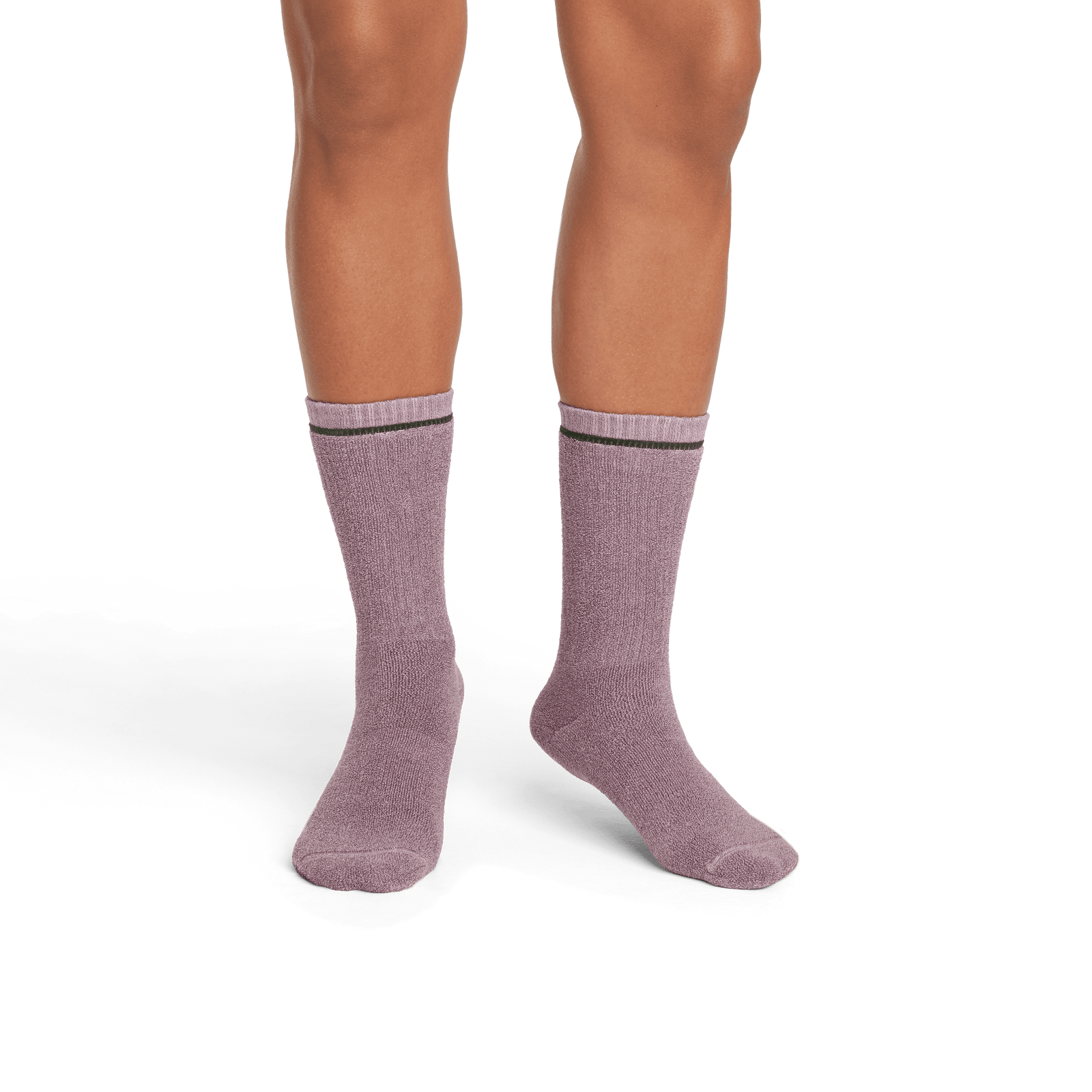 Cotton Terry Calf Socks spanishrose-steelpruple-WO-2-transparent