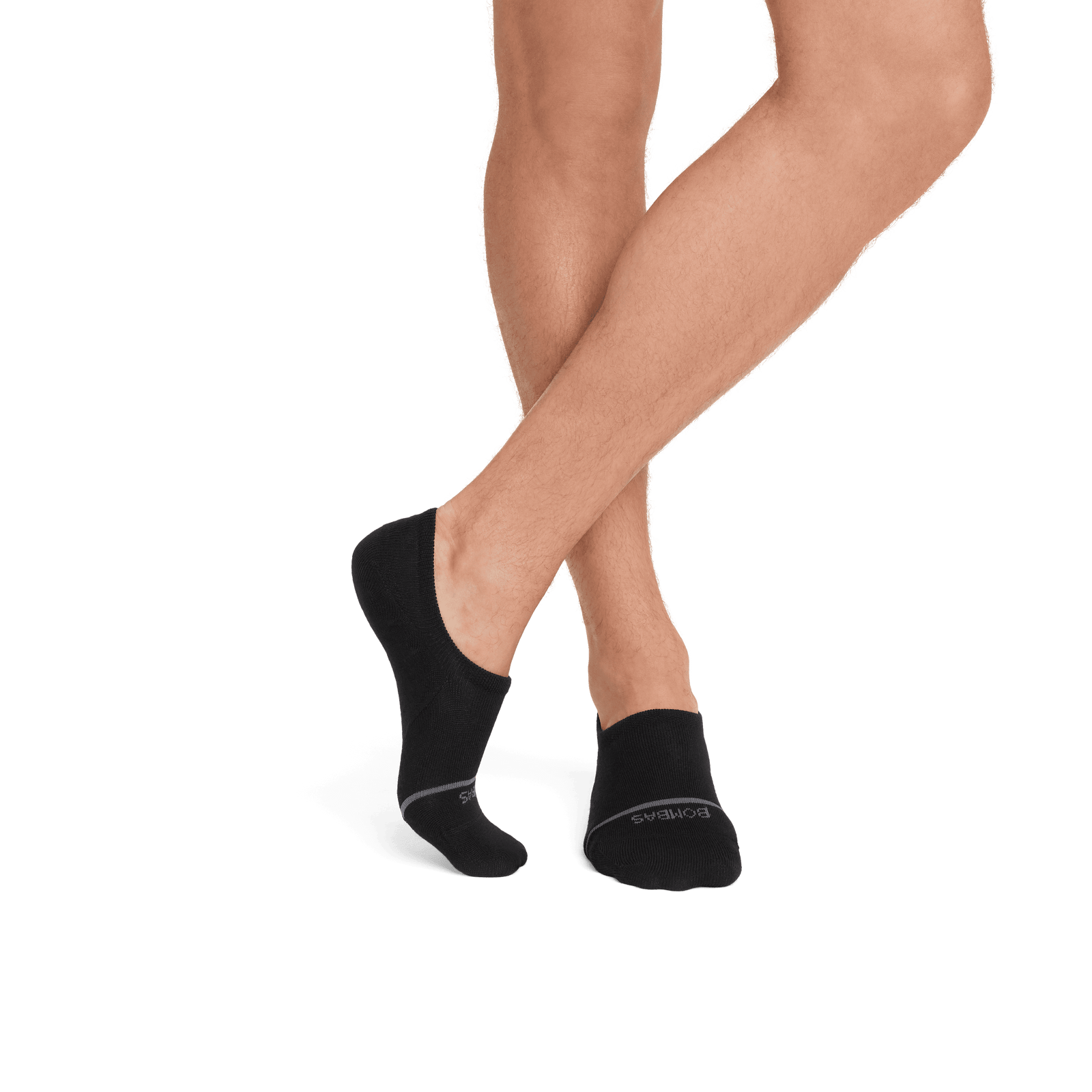 Men's Lightweight Merino Wool Blend No Show Socks black--3-transparent