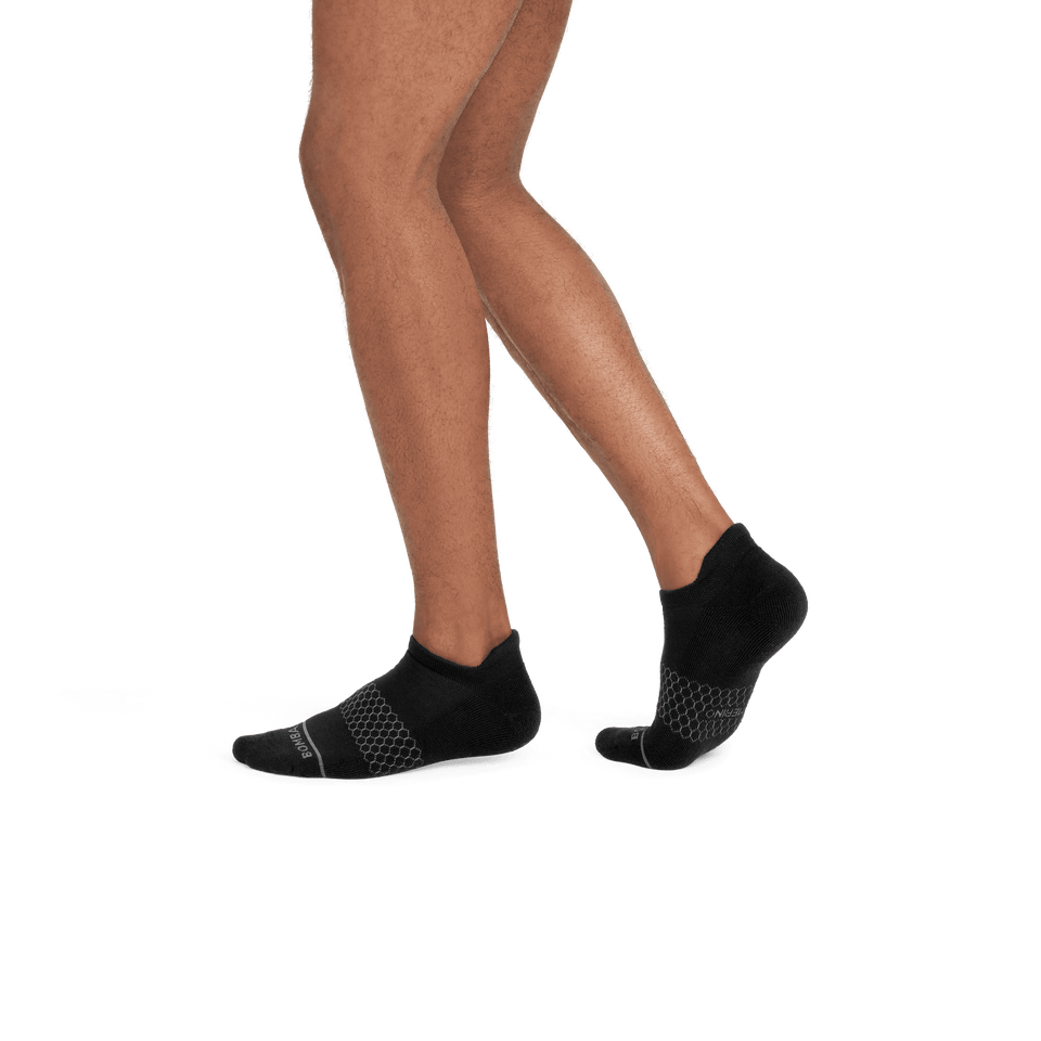Merino Wool Bland Ankle Socks - Black MO2 [7531]