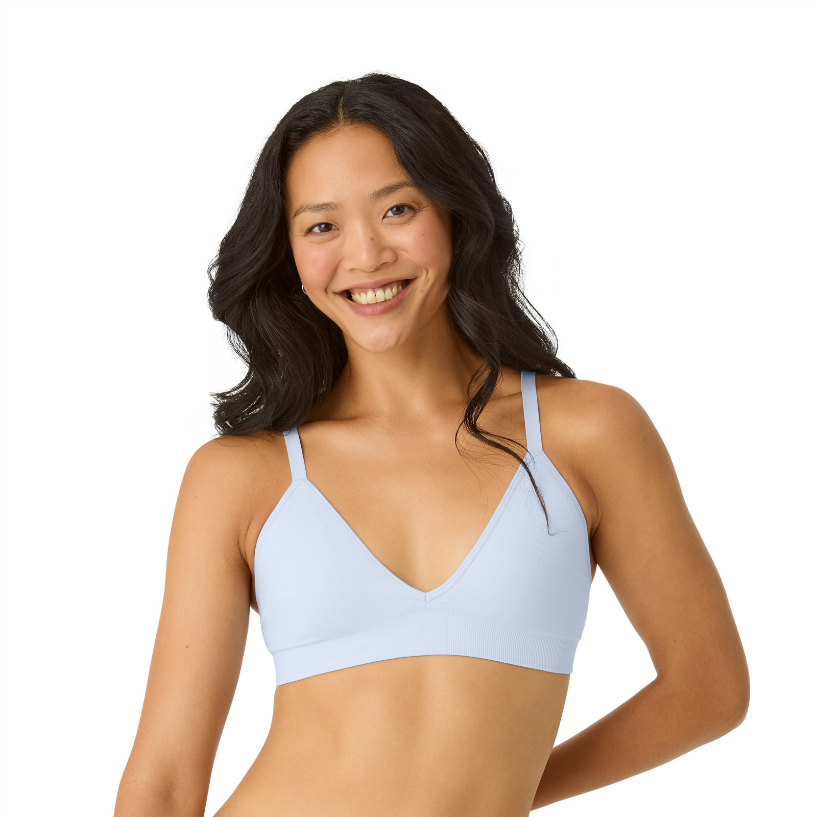 Women's Seamless Triangle Bralette - Halo Blue WO1 [7665]