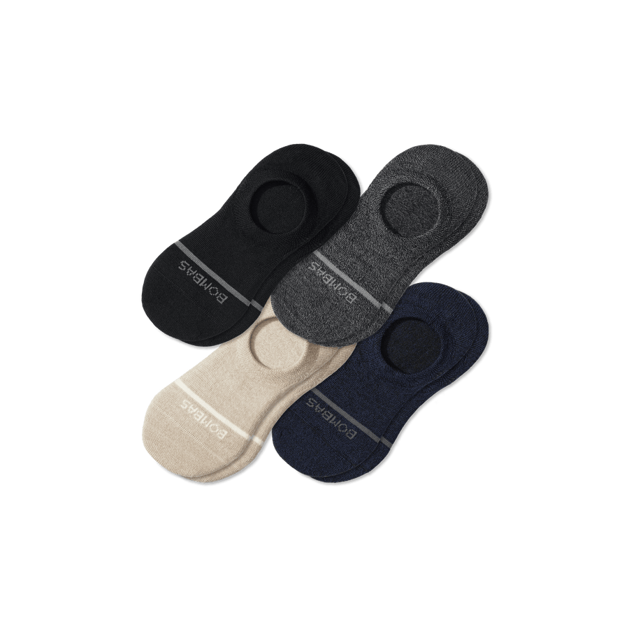 Men's Lightweight Merino Wool Blend No Show Sock 4-Pack - Studio Office Rotation