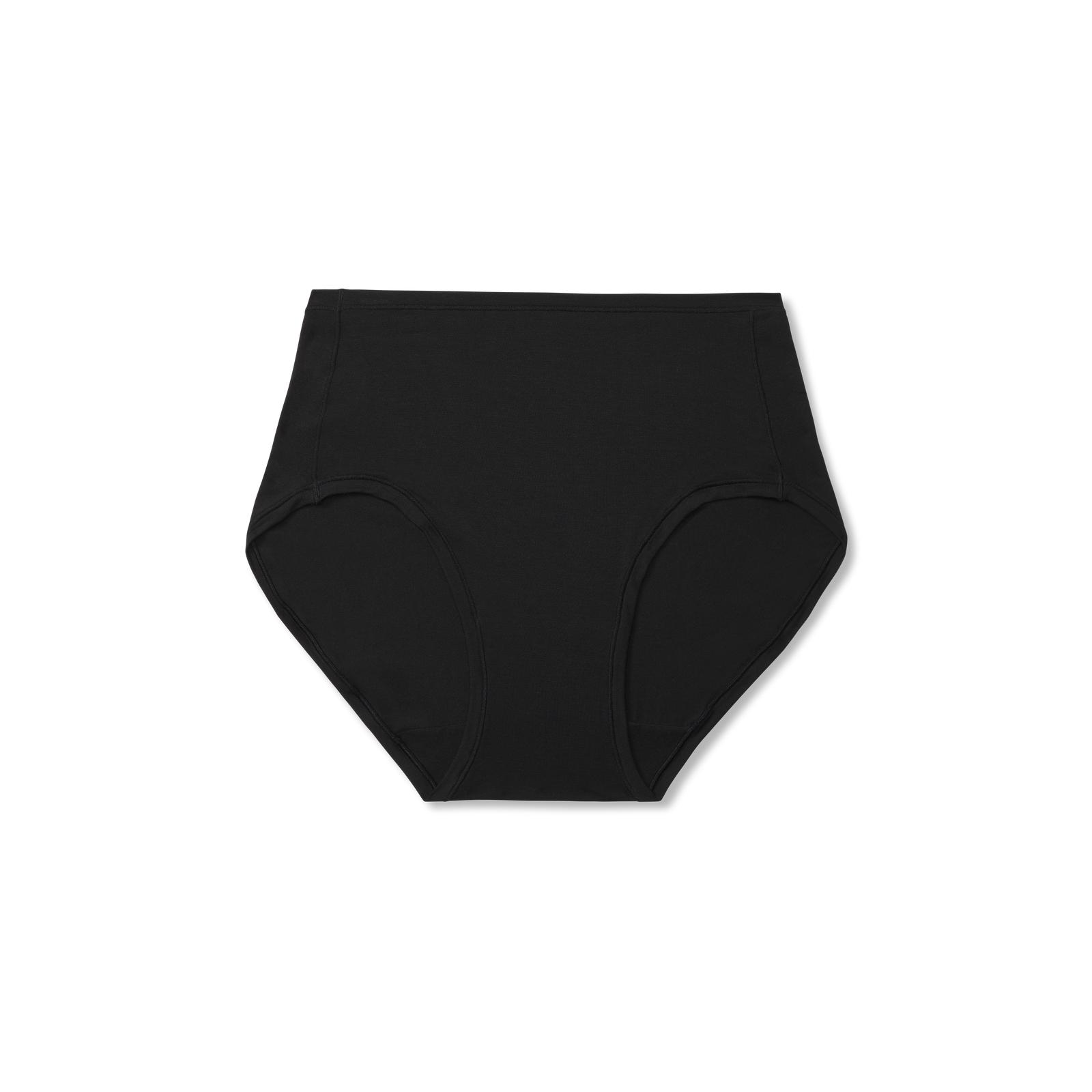 Women's Super Soft High Rise Full Brief - Black L [7708]
