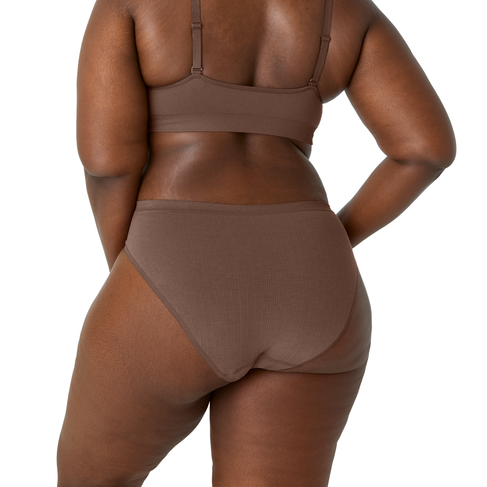Ribbed Seamless Brief - Hickory WO3 [7716]