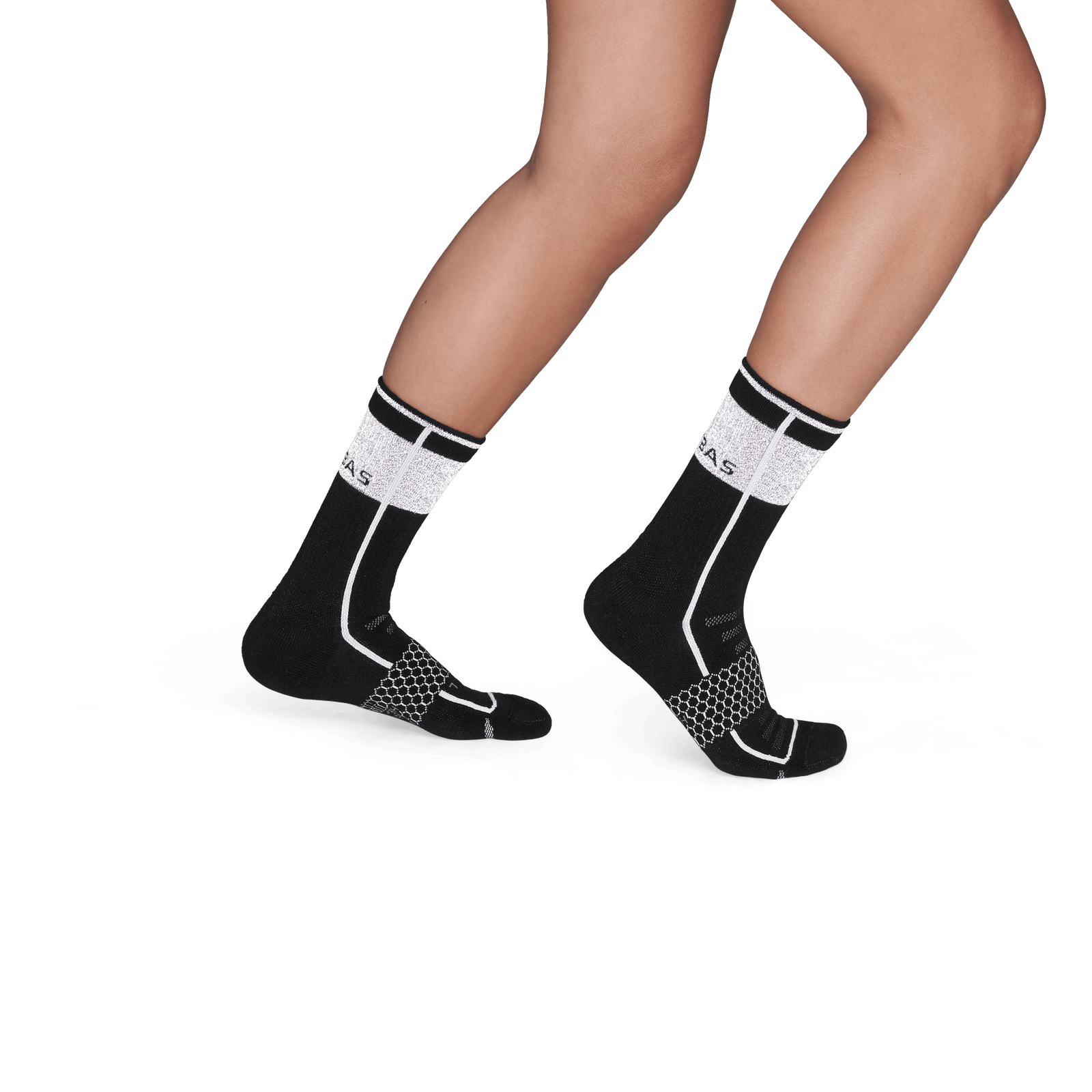 Reflective Performance Calf Socks - Reflective Black - WO3 [7757]