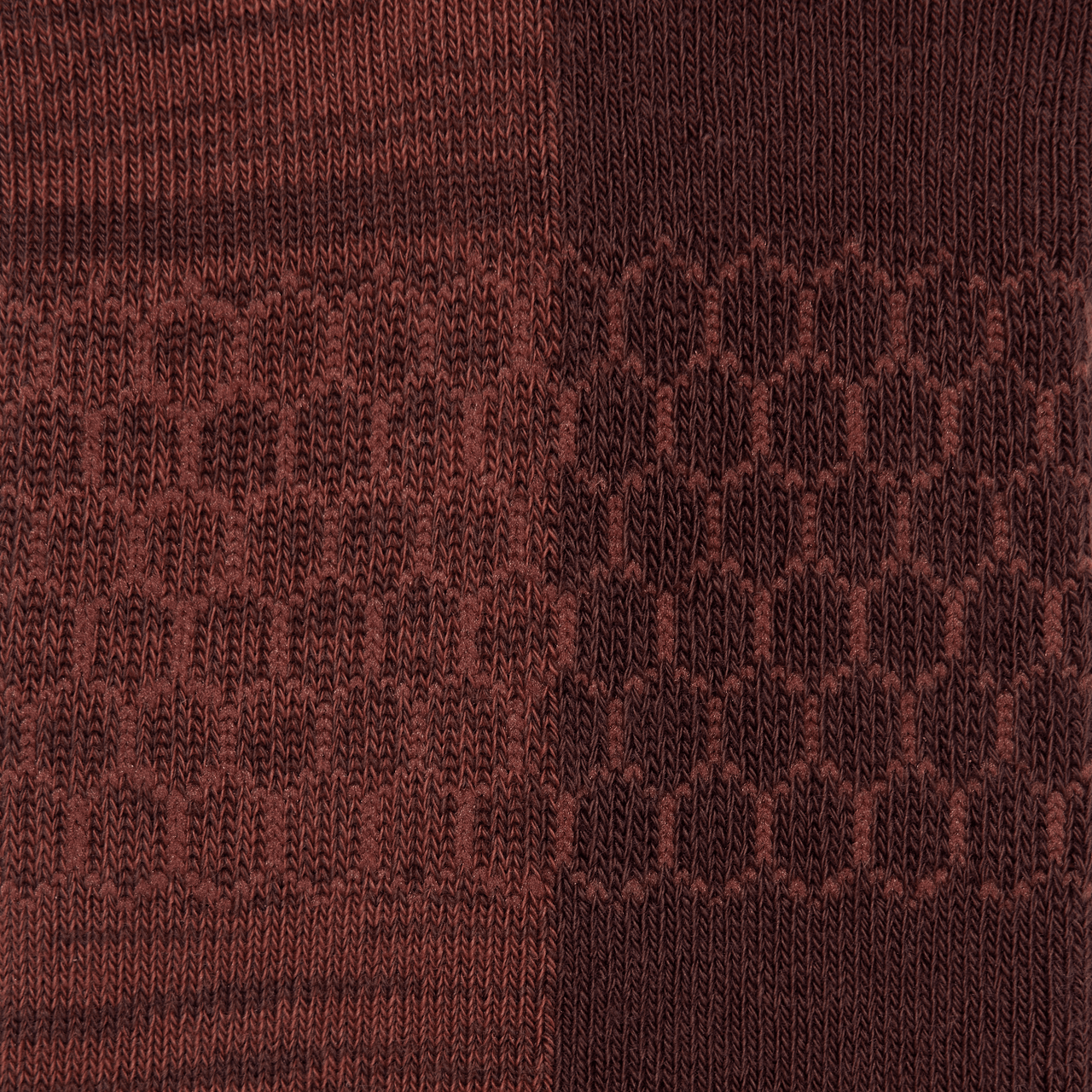 Two Tone Ankle Socks - Dark Cocoa Detail [7791]