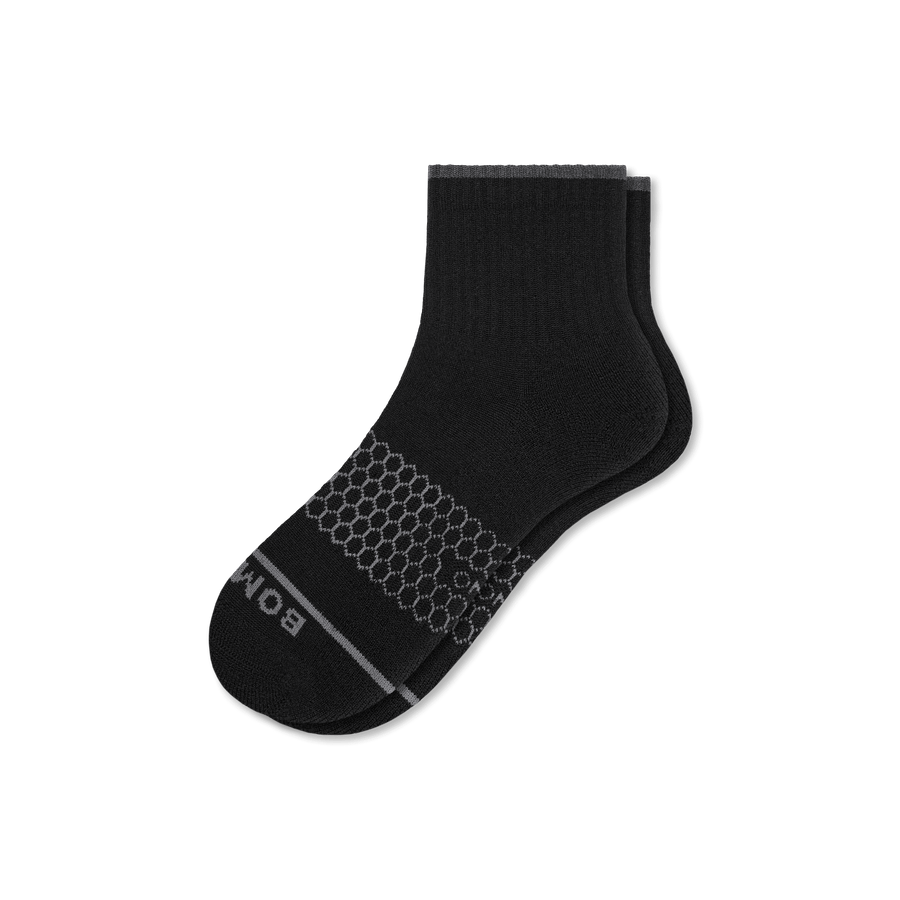 Men's Merino Wool Blend Quarter Socks - Light Everyday Wear
