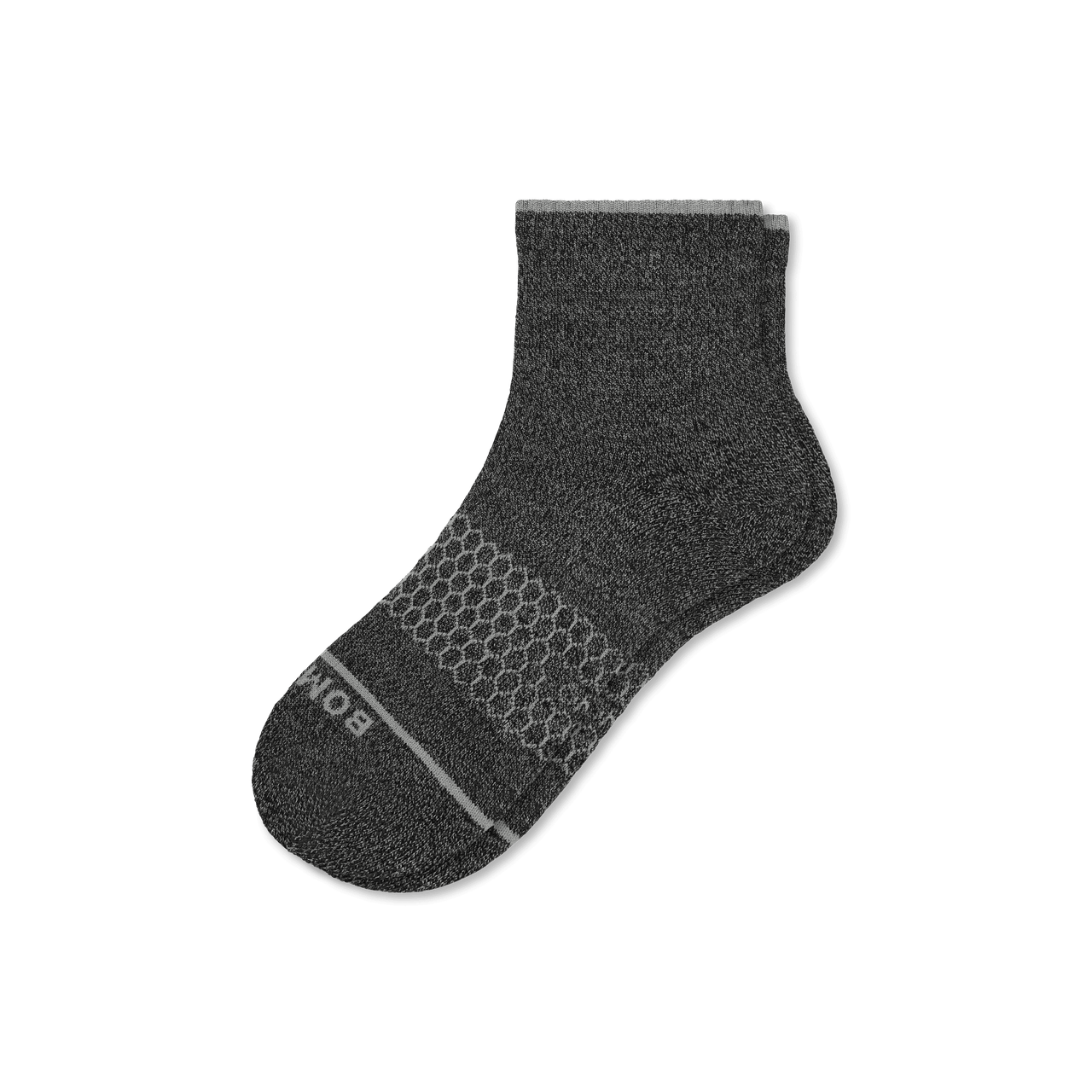 Merino Wool Blend Quarter Sock - Charcoal L [7797]