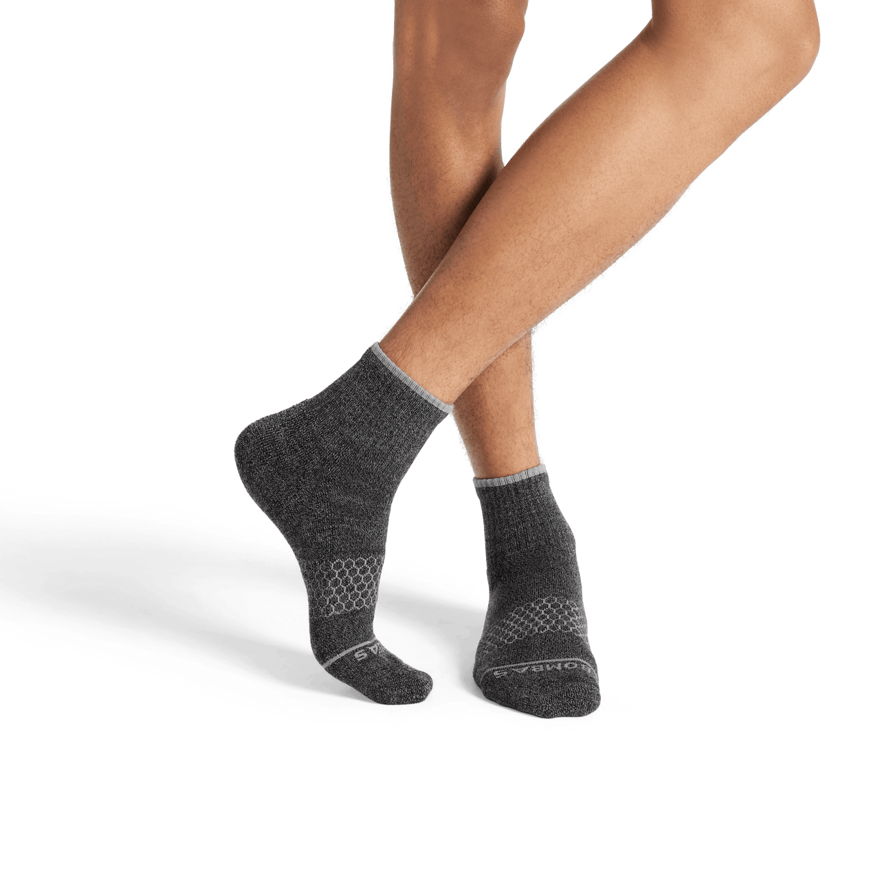 Merino Wool Blend Quarter Sock - Charcoal MO1 [7797]