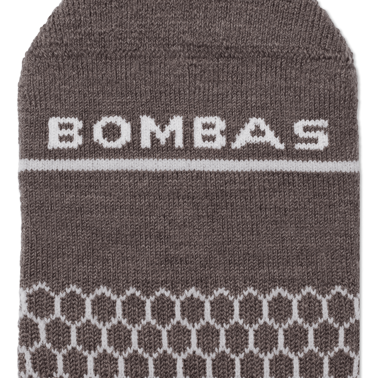 Merino Wool Blend Calf Socks - Deep Taupe Heather Detail [7799]