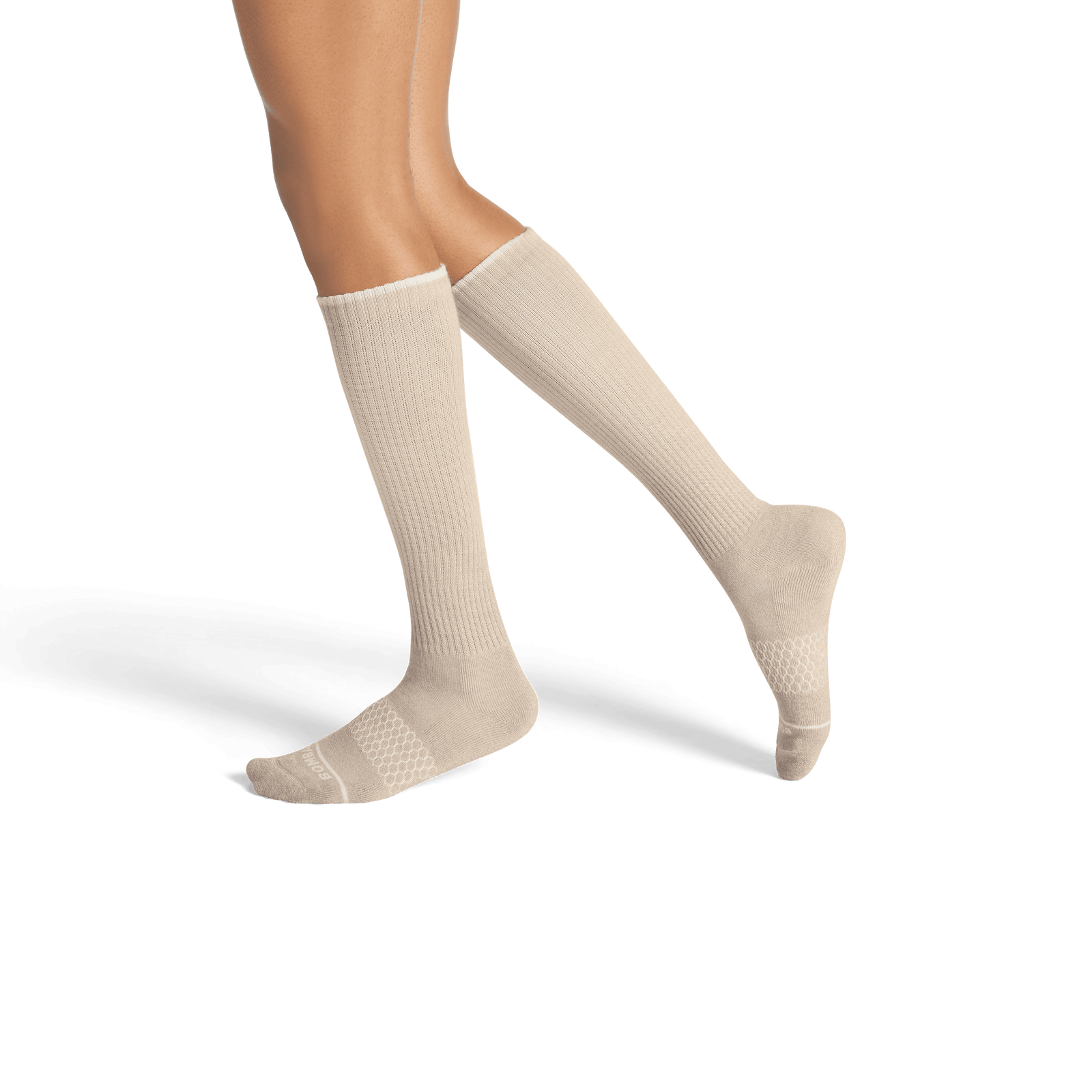 Merino Wool Blend Knee High Socks - Khaki WO2 [7807]