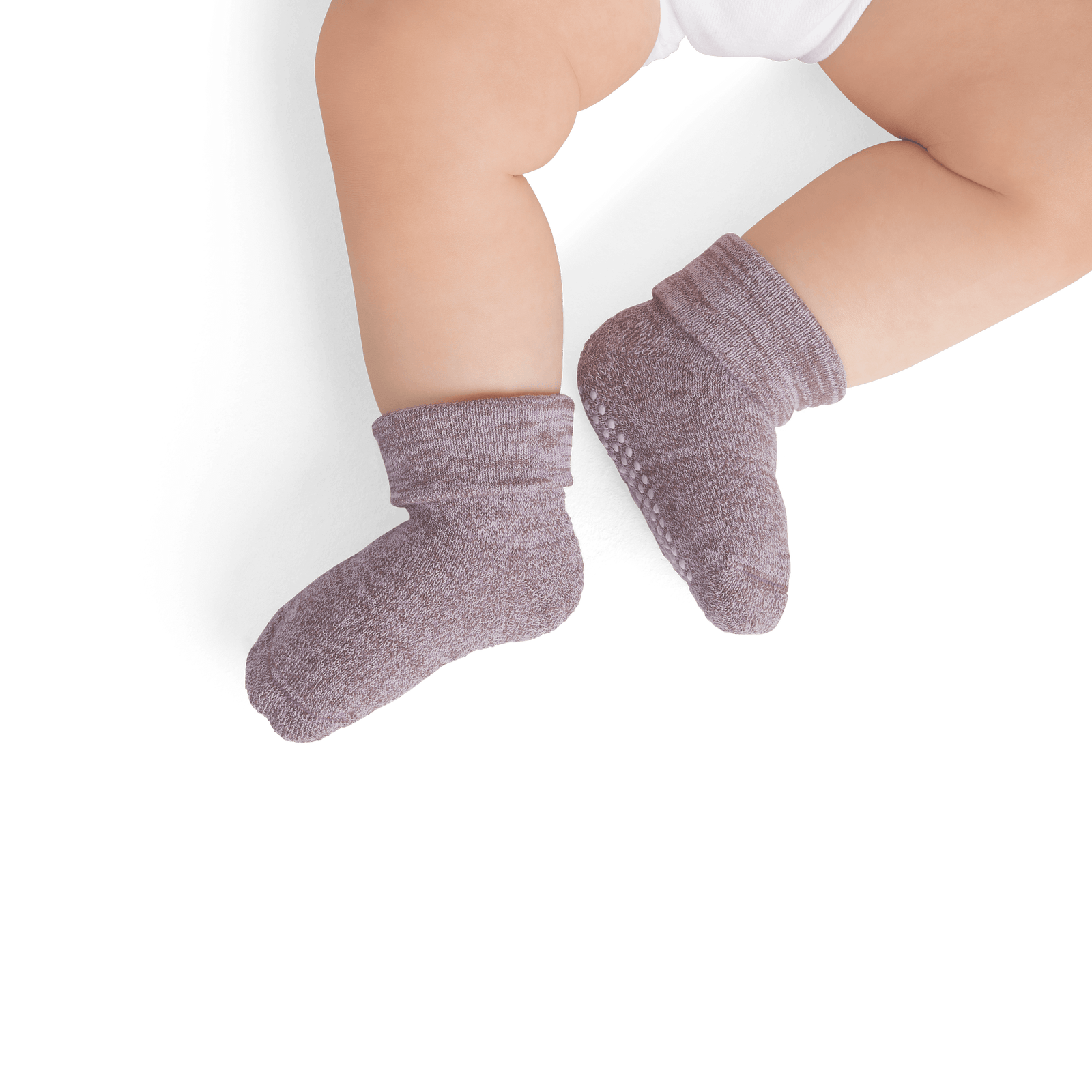 Baby Gripper Socks (6-12 Months) - Mineral Purple BO1 [7804]