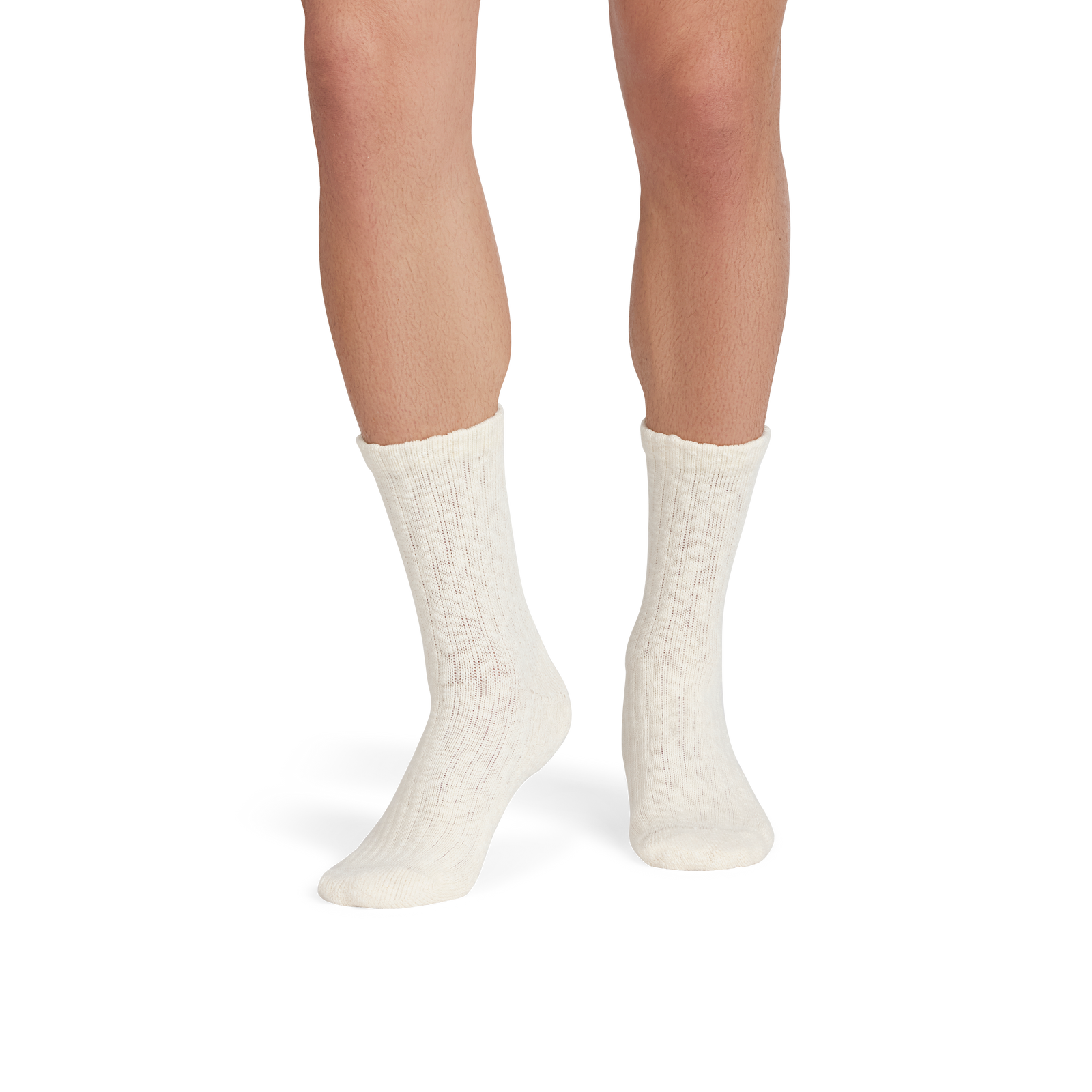 Chunky Ragg Half Calf Socks - cream MO1 [7811]