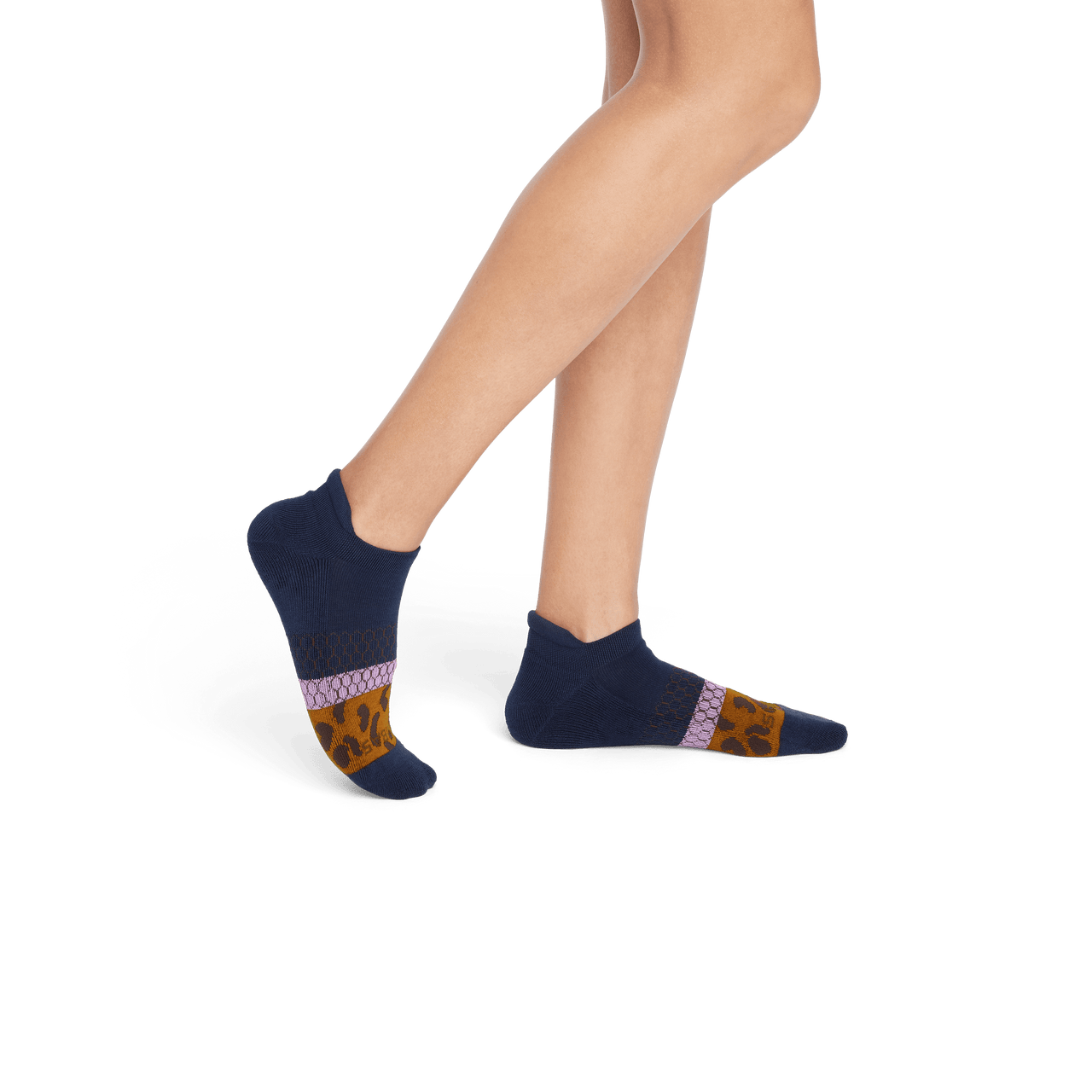 Wild Wear Ankle Socks - Midnight Navy Leopard WO2 [7813]