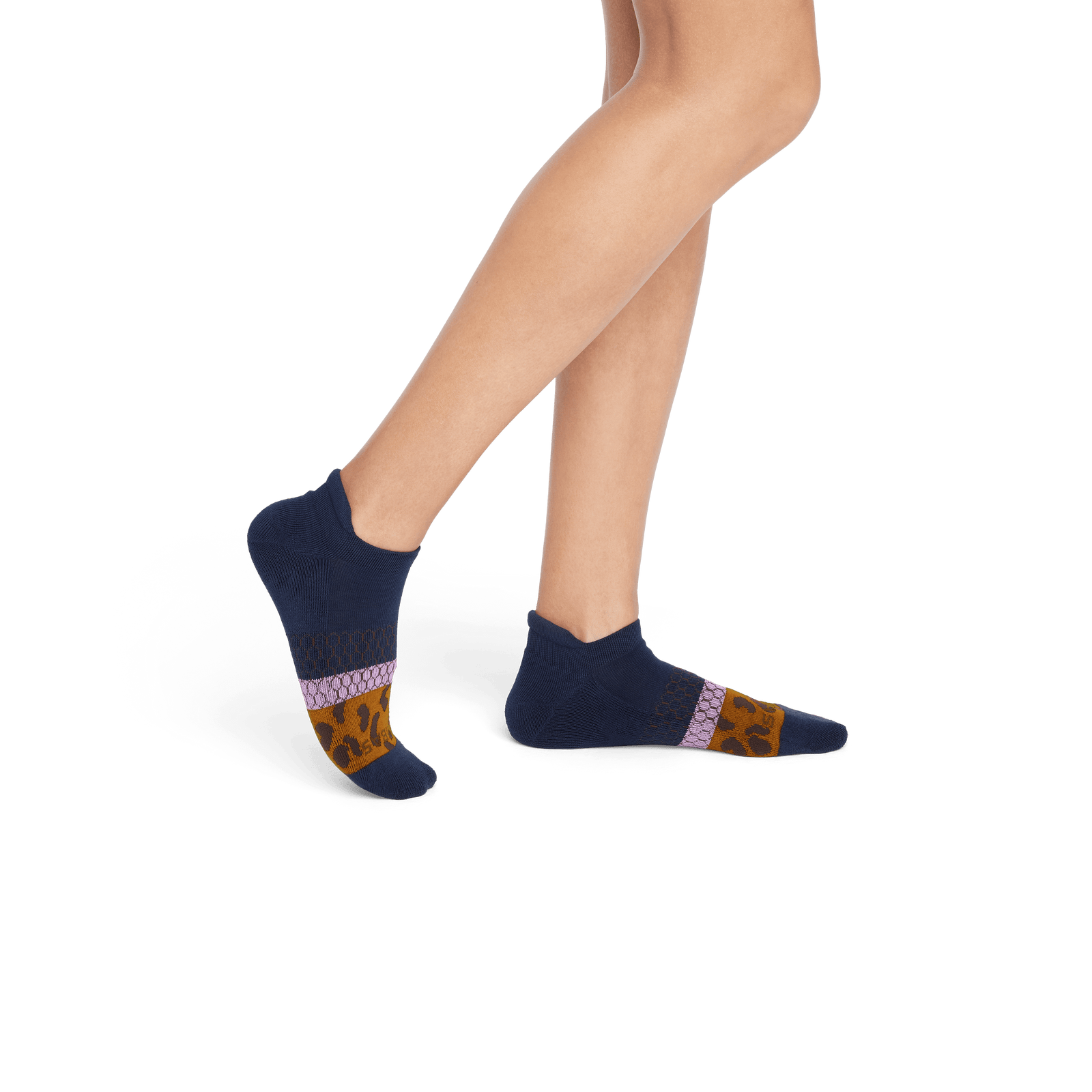 Wild Wear Ankle Socks - Midnight Navy Leopard WO2 [7813]