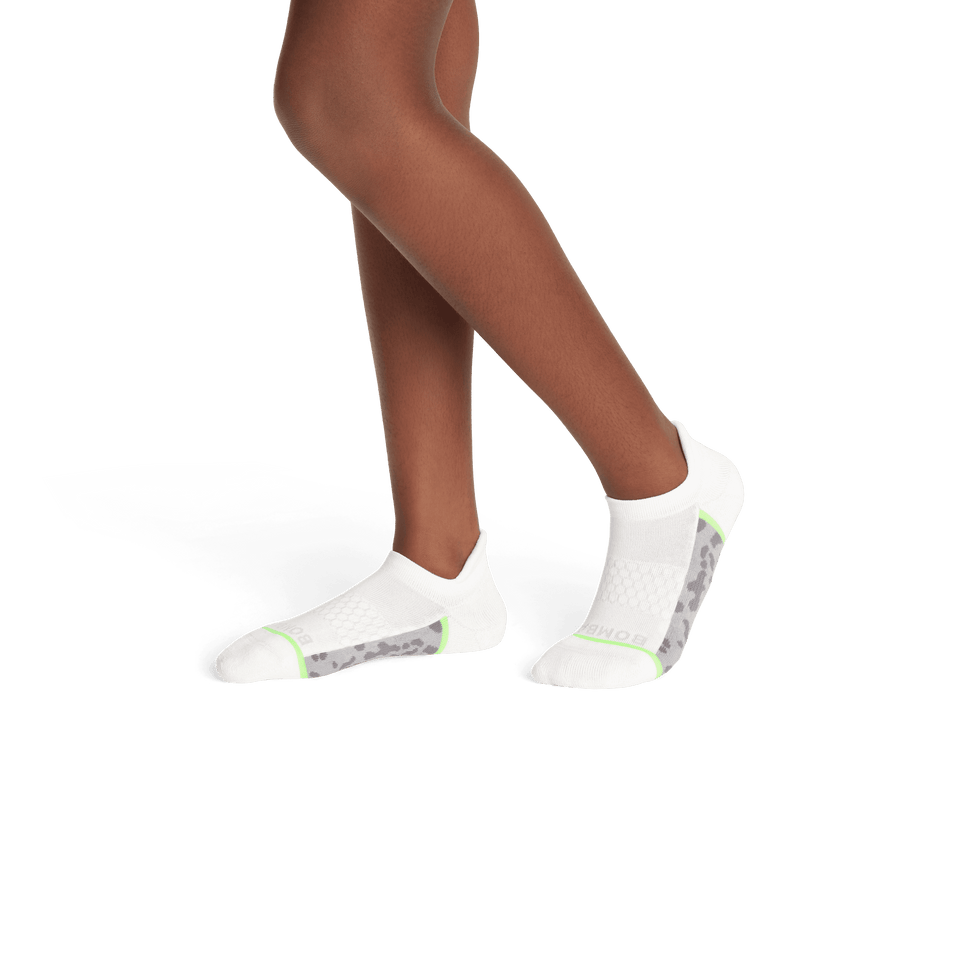 Wild Wear Ankle Socks - Soft White Leopard YO1 [7817]