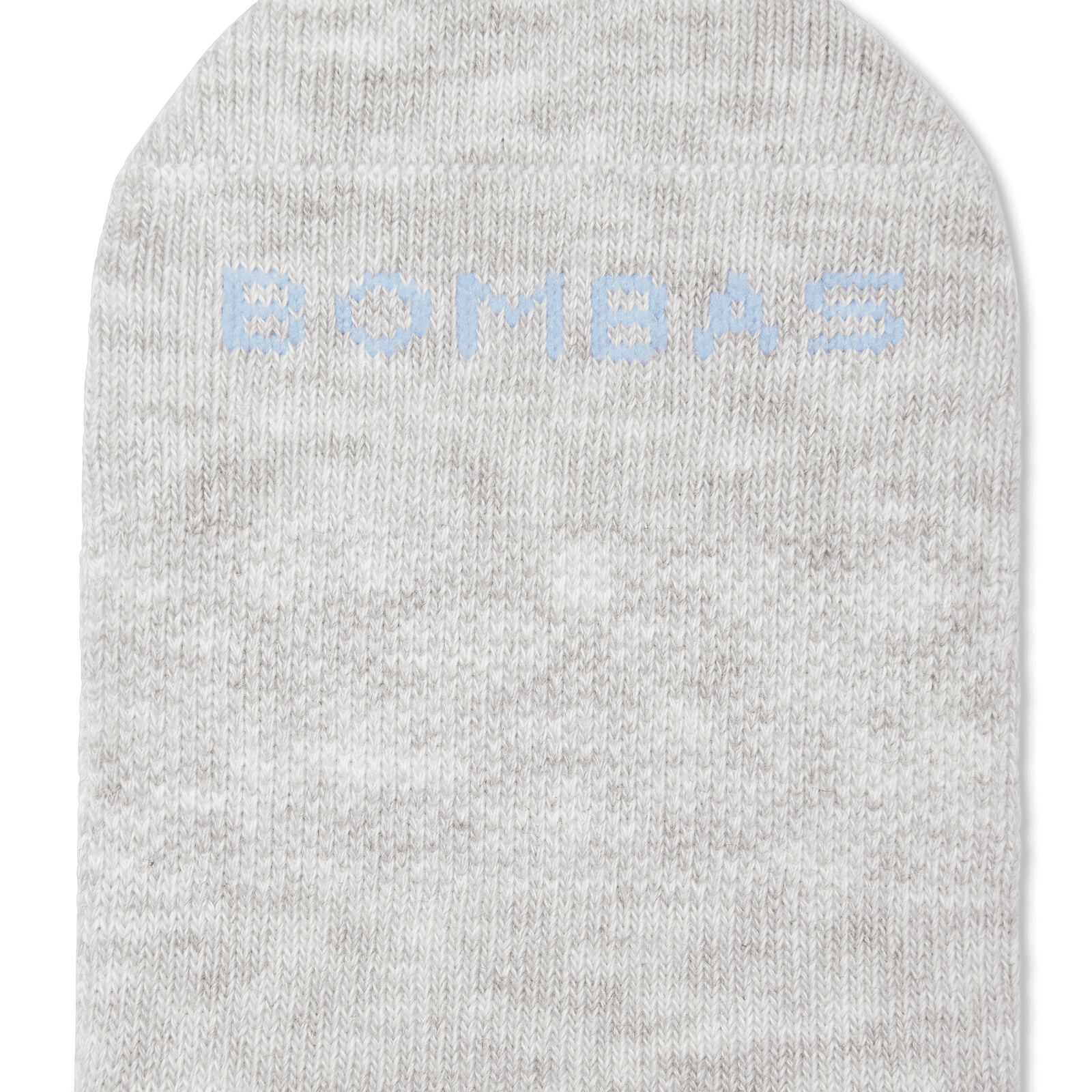 Junior Lightweight Calf Socks - Light Grey Heather - Detail [7847]