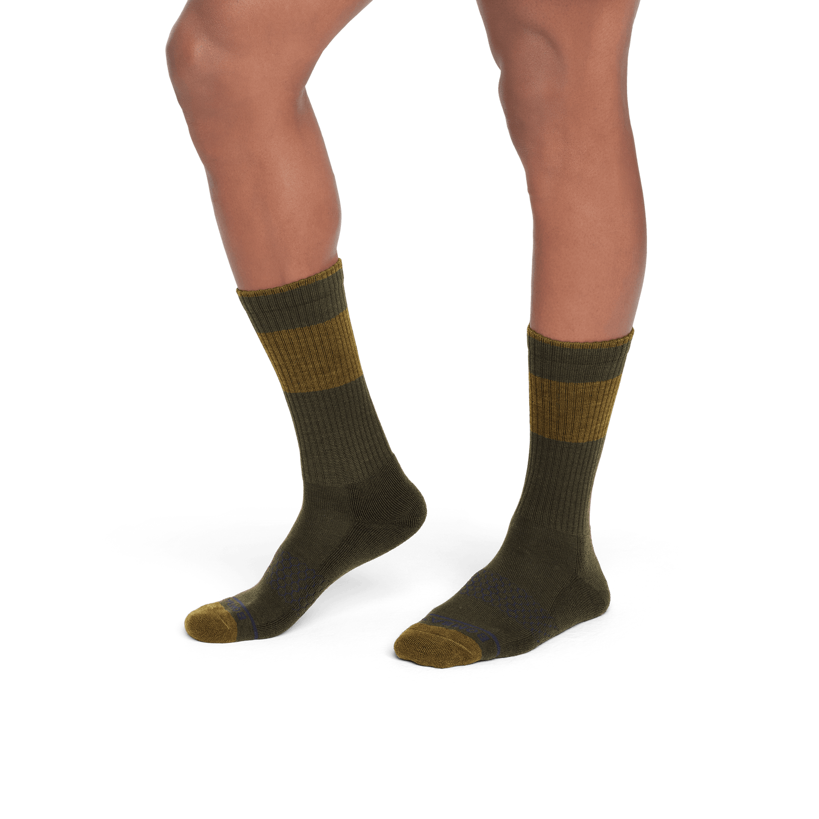Merino Wool Blend Calf Socks male darkolivegreenhtr-3-transparent
