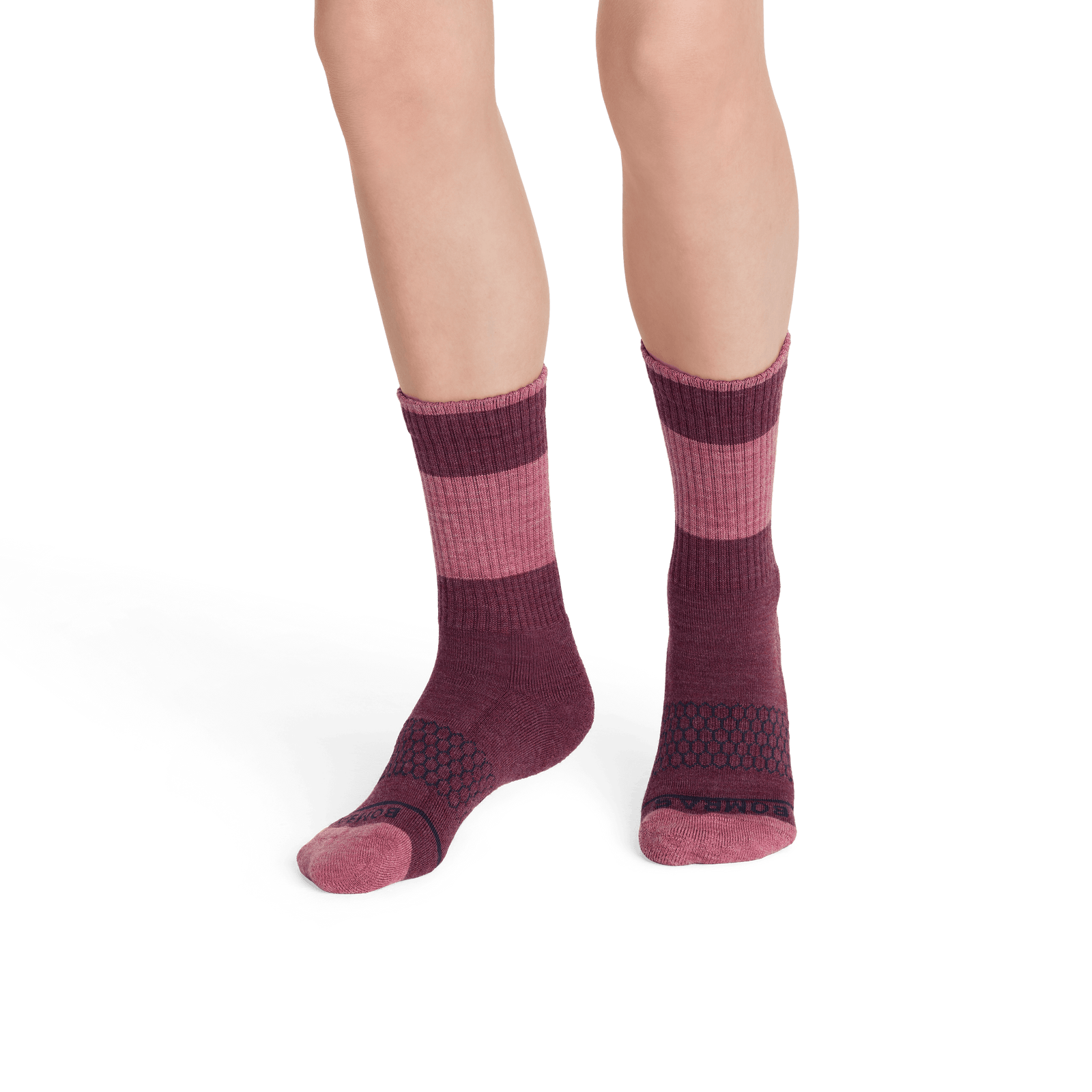 Merino Wool Blend Calf Socks youth plumnighthtr-2-transparent