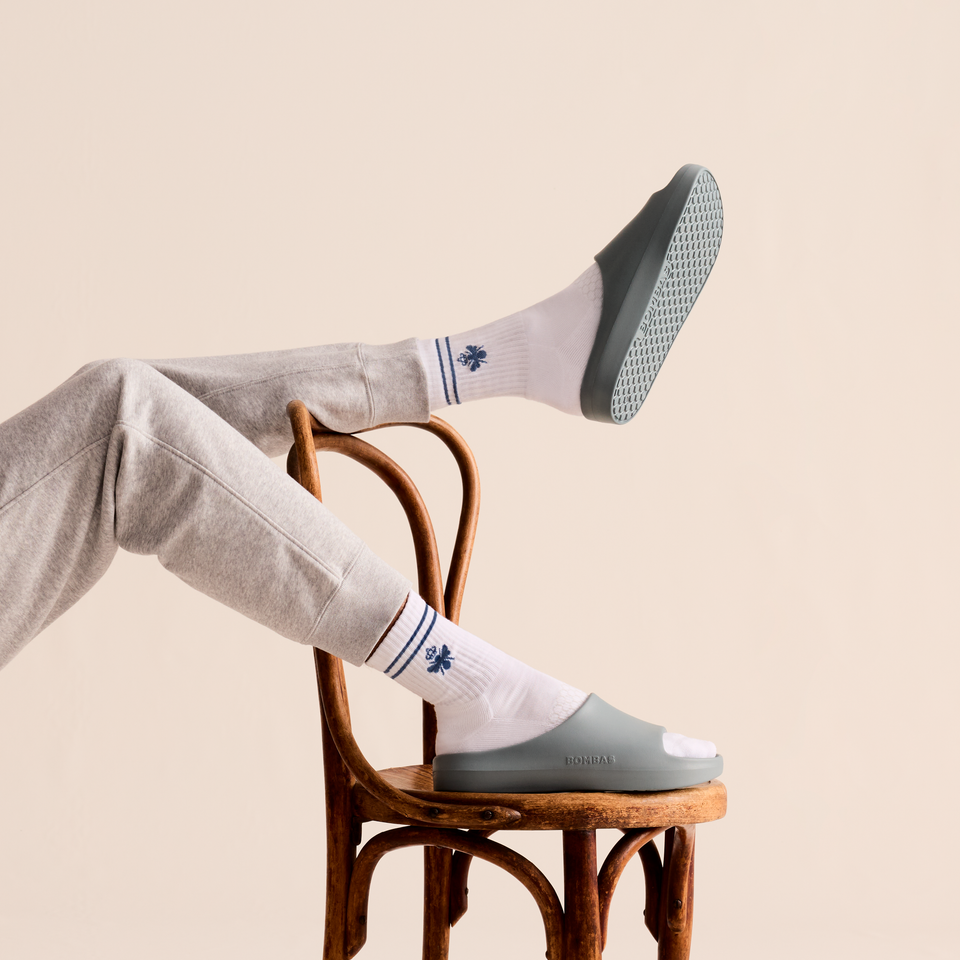 Half Calf Socks - Oyster Blue MO [LIFESTYLE] [7863]