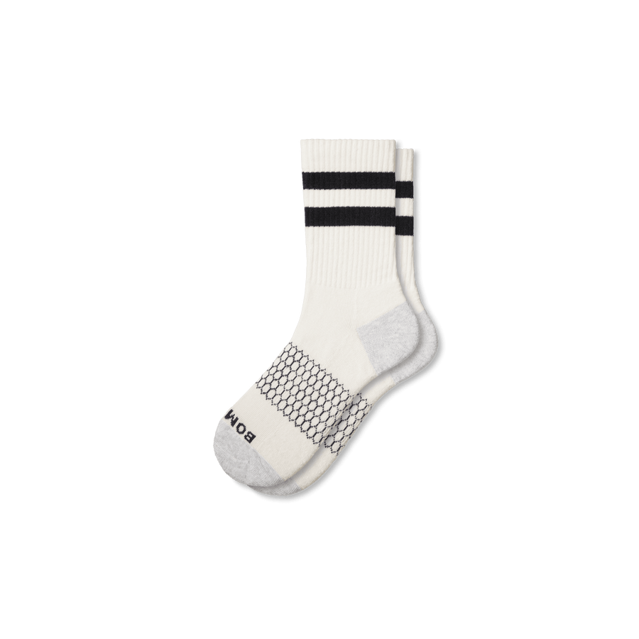 Men's Vintage Stripes Half Calf Socks - Comfort School Step