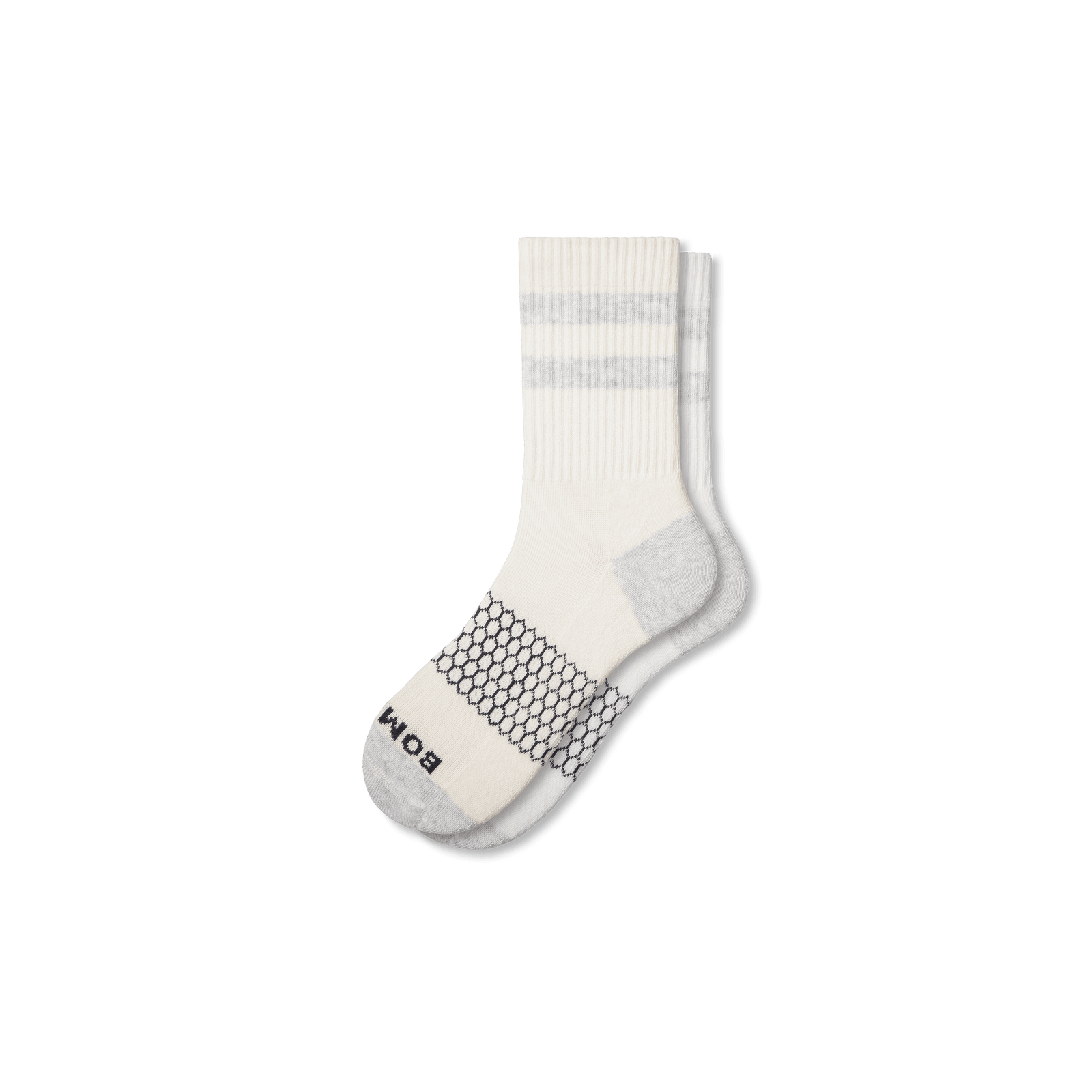 Half Calf Socks softwhite-varsitygreyhtr-layflat-1-transparent