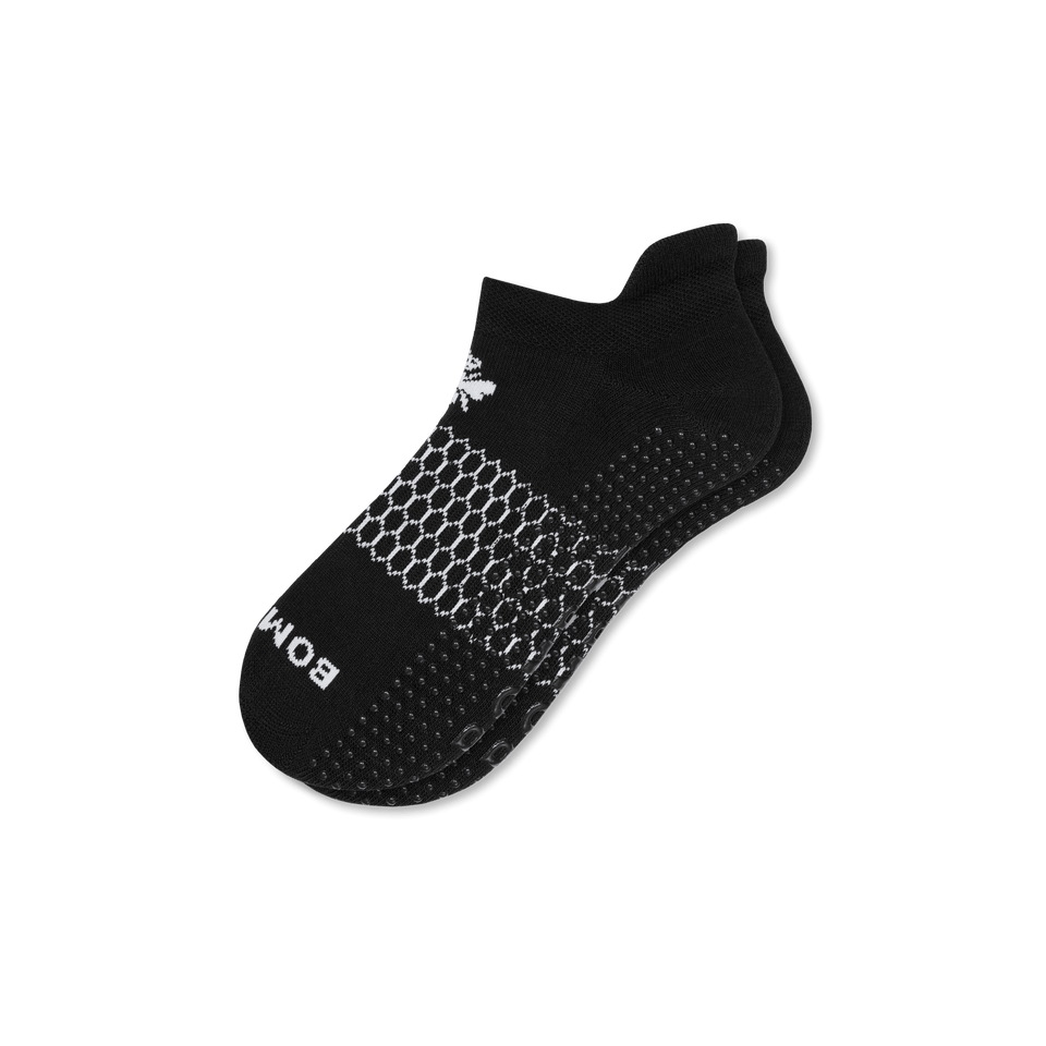 Gripper Ankle Socks - Black White L [7880]