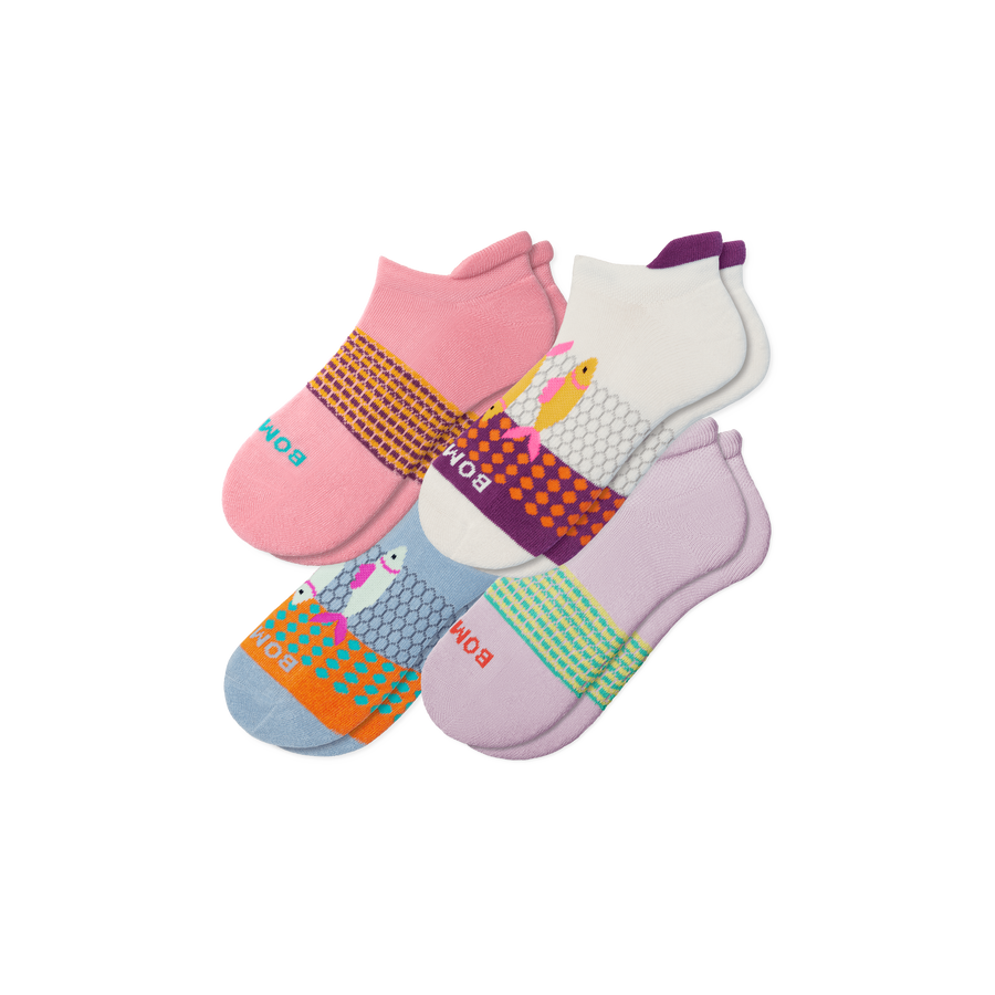 Women's Aquatic Ankle Sock 4-Pack - Modern Hike Rotation