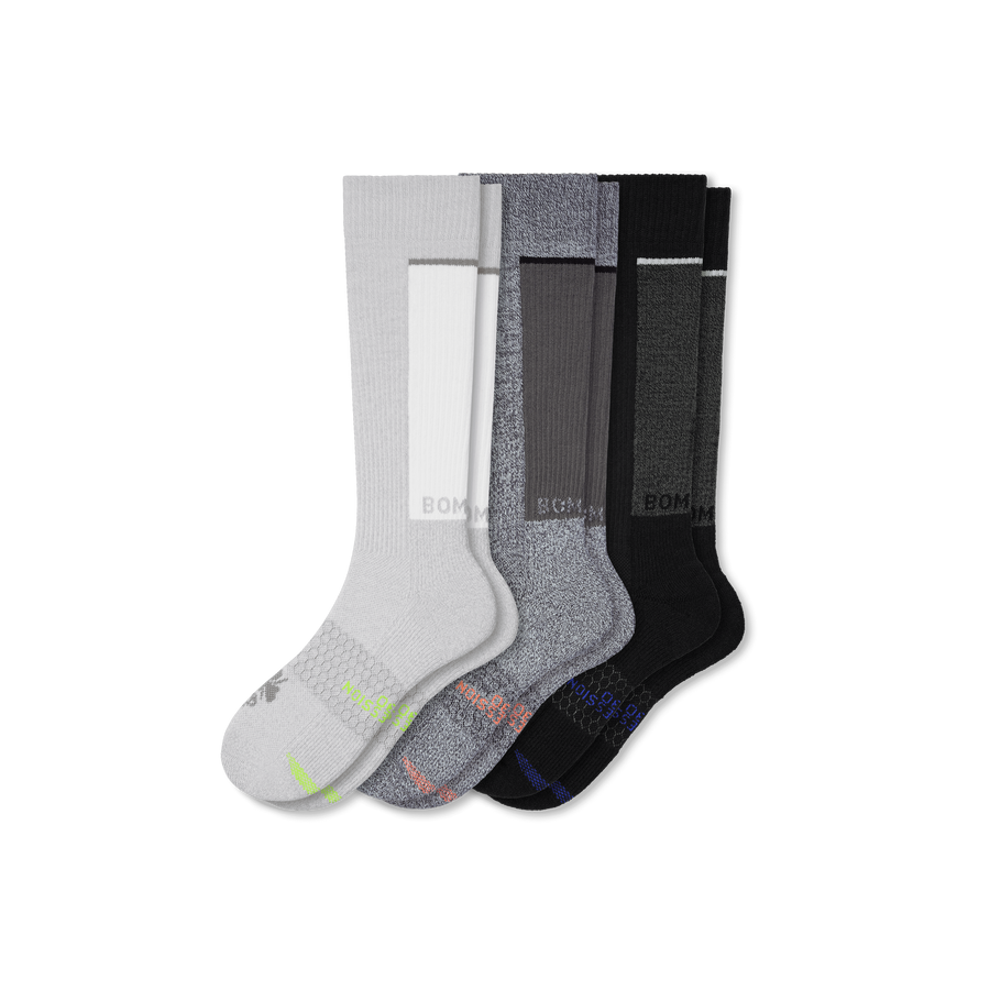 Women's Performance Compression Knee High Sock 3-Pack (20-30mmHg) - Training Run Control