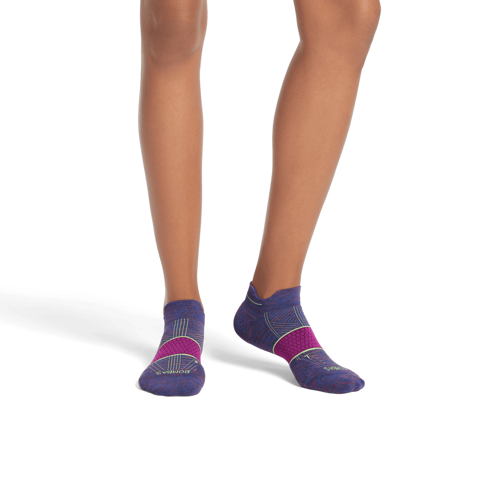 Running Ankle Socks - Prickly Pear / Neon Lime WO1 [8065]
