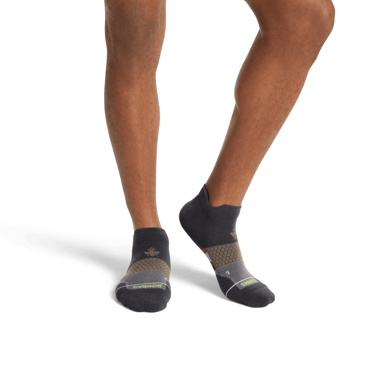 Merino Wool Blend Athletic Ankle Socks - Charcoal MO1 [8066]