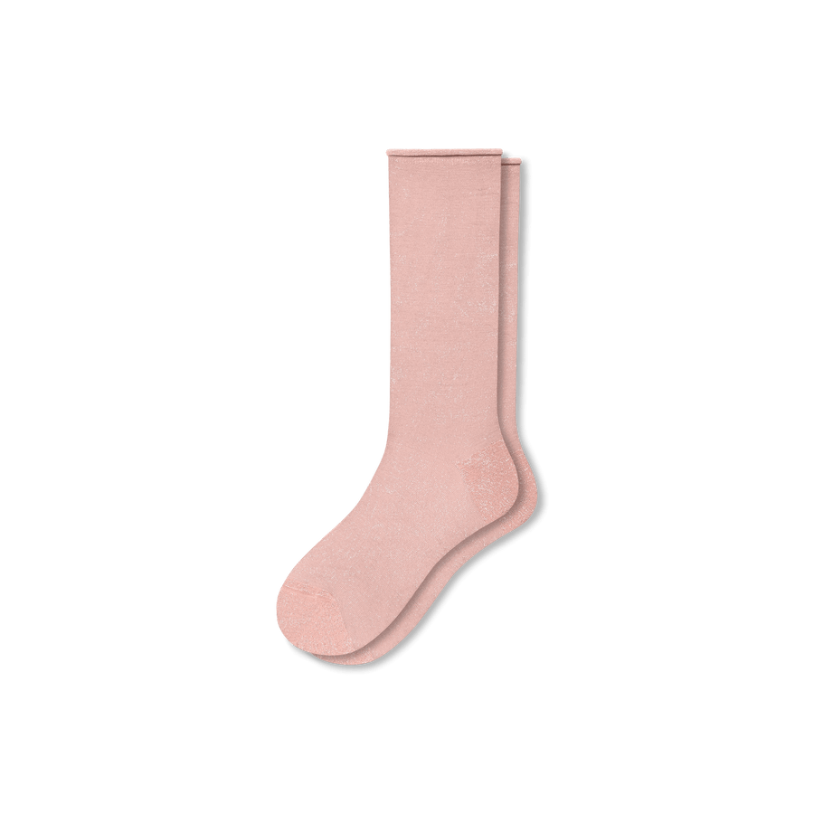 Women’s Sheer Sparkle Calf Socks - Easy Ankle Pair