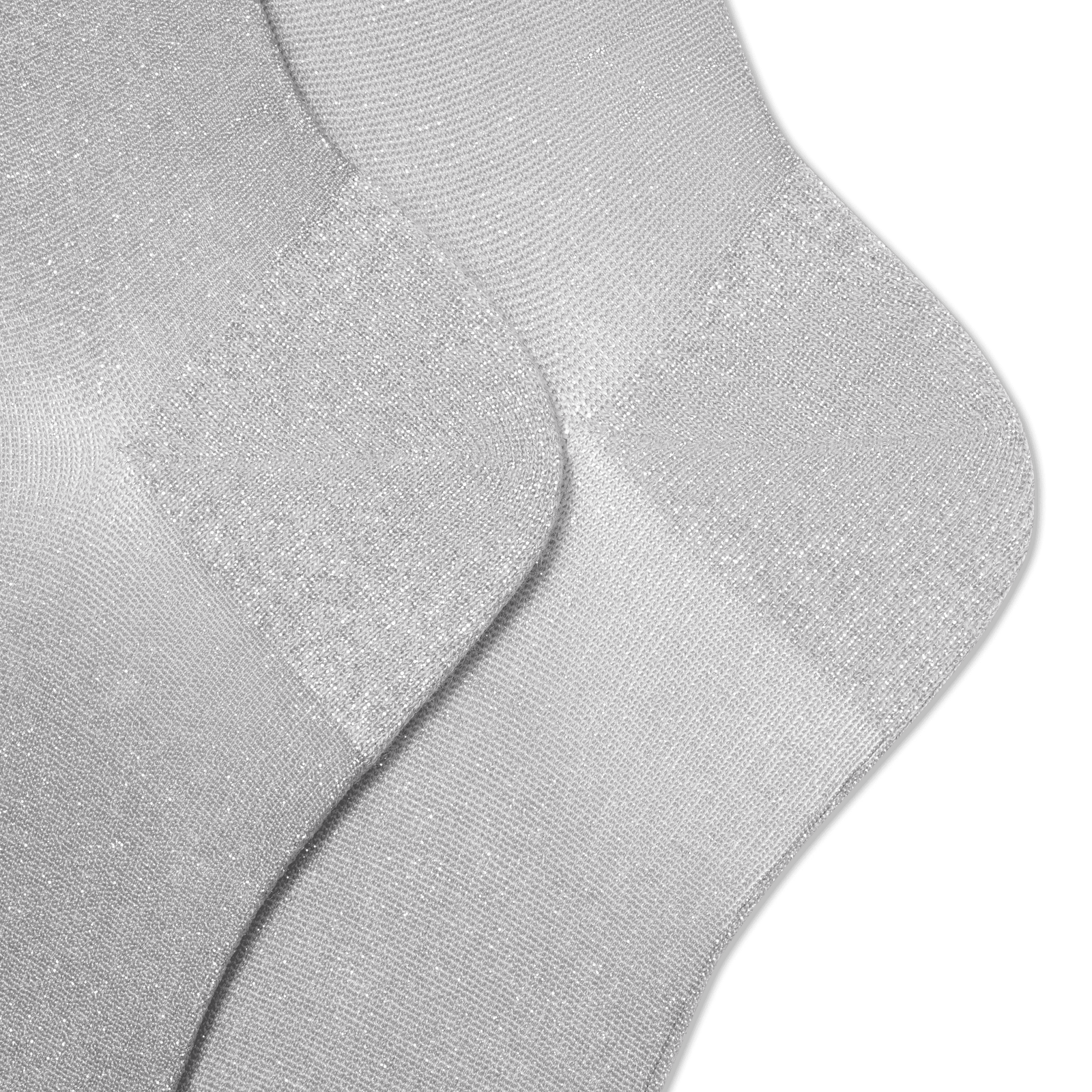 Women’s Sheer Sparkle Calf Socks - Harbor Grey Detail [8072]