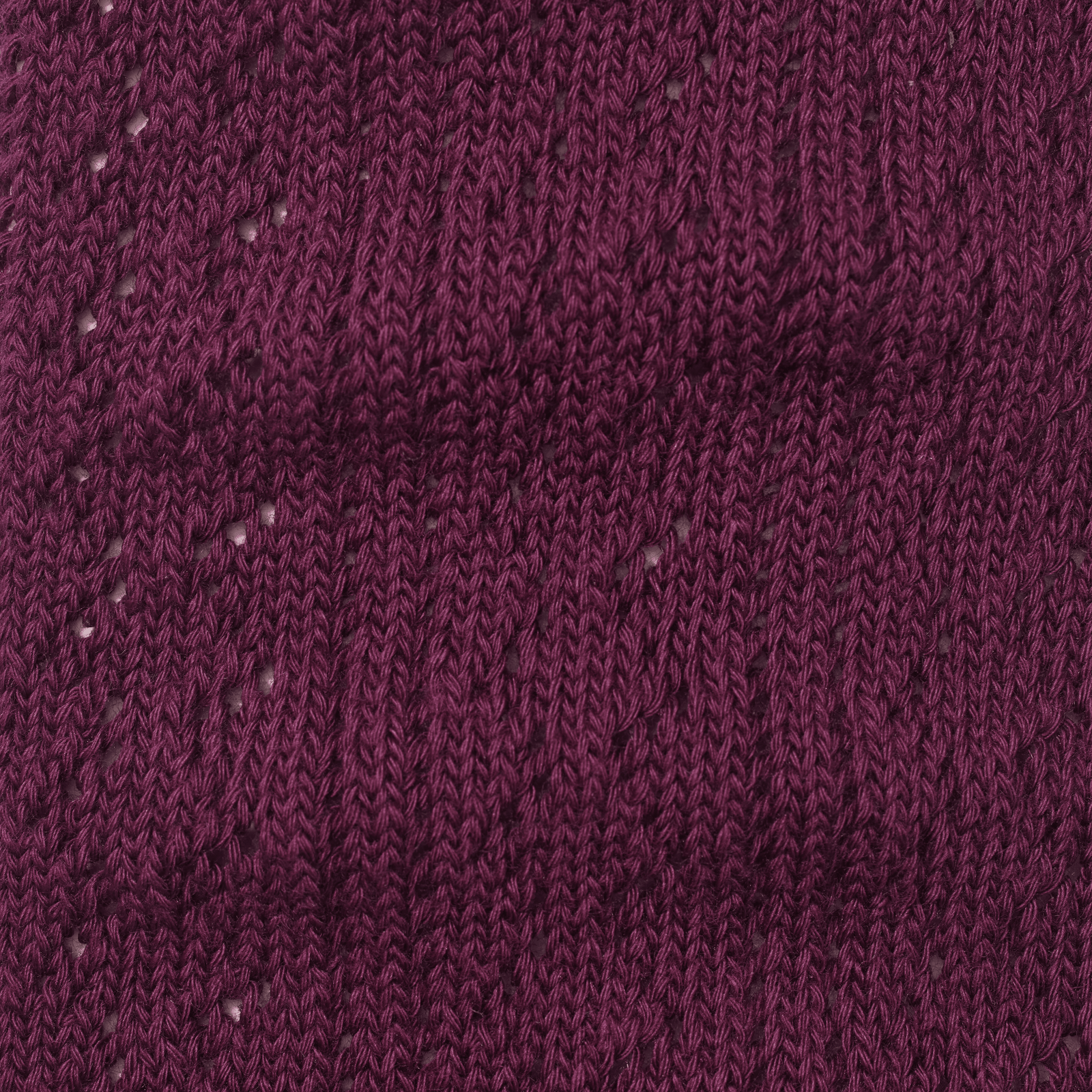 Women’s Pointelle Calf Sock - Plum Night Detail [8086]