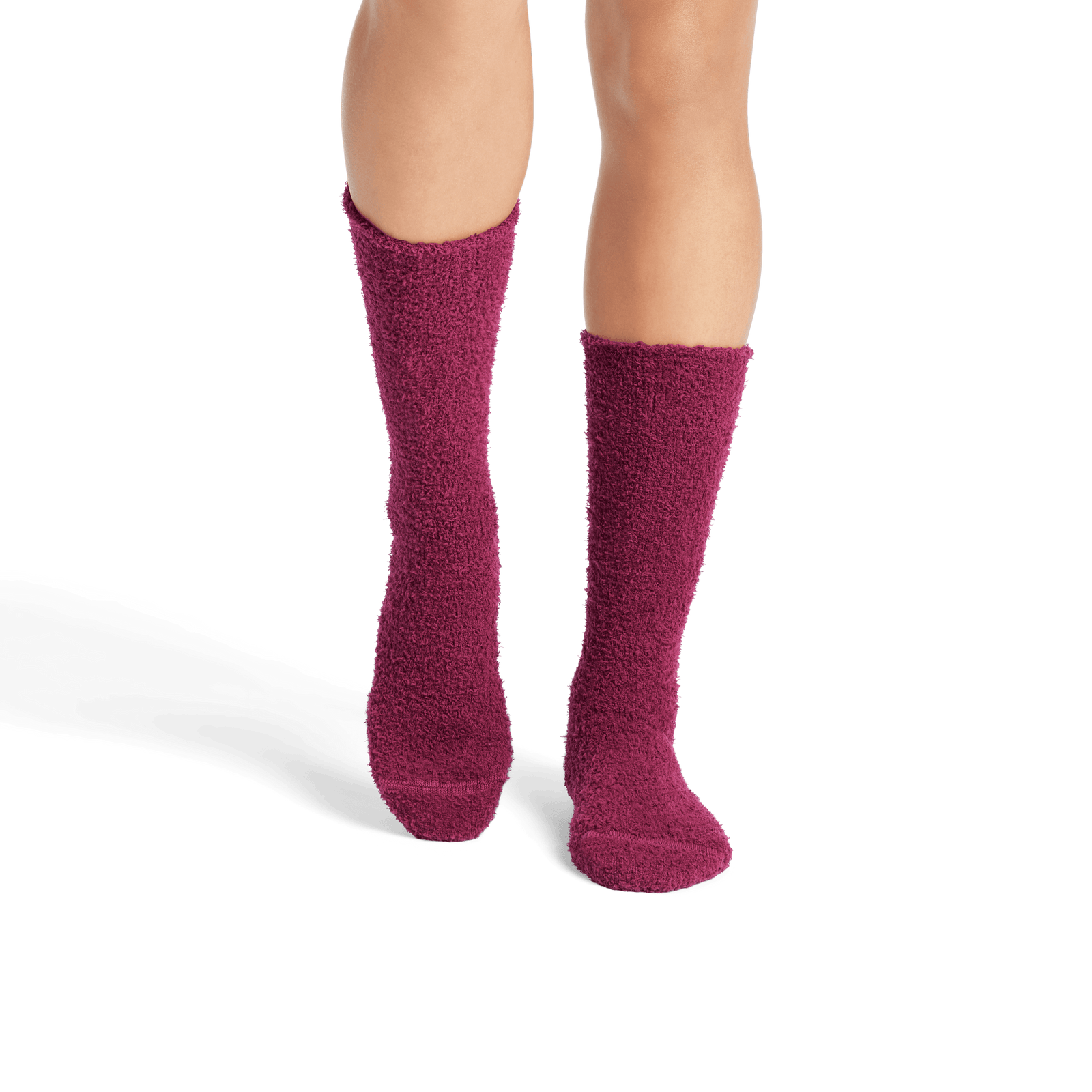 Women's Fuzzy Calf Socks - Cabernet WO1 [8161]
