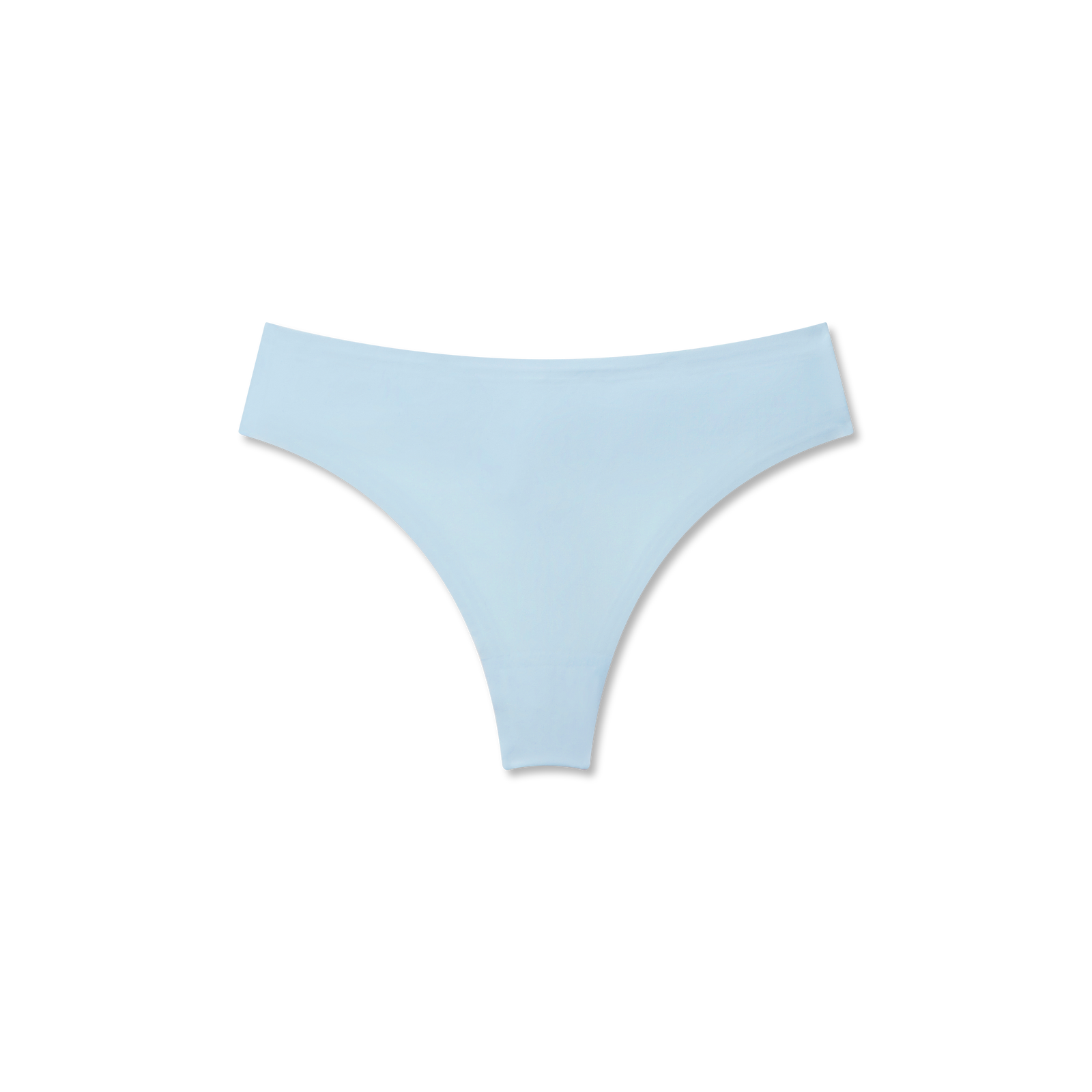 Women's No Show Thong - Glacier Blue L [8275]
