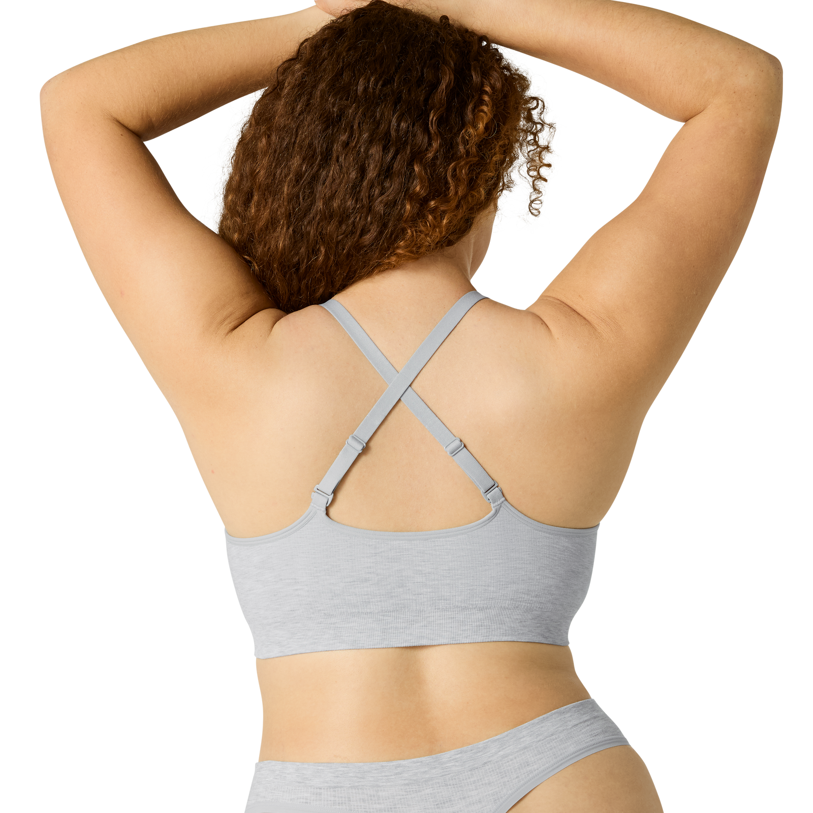 Seamless Scoop Bralette - Varsity Grey Heather WO3 [8343]