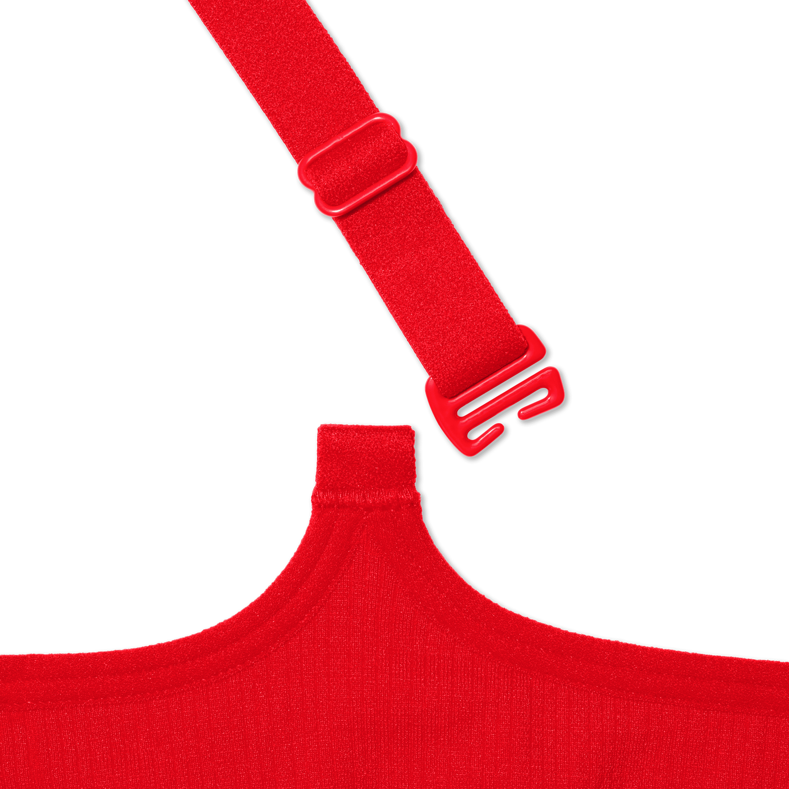 Women's Seamless Scoop Bralette - Red Sky Detail [8343]