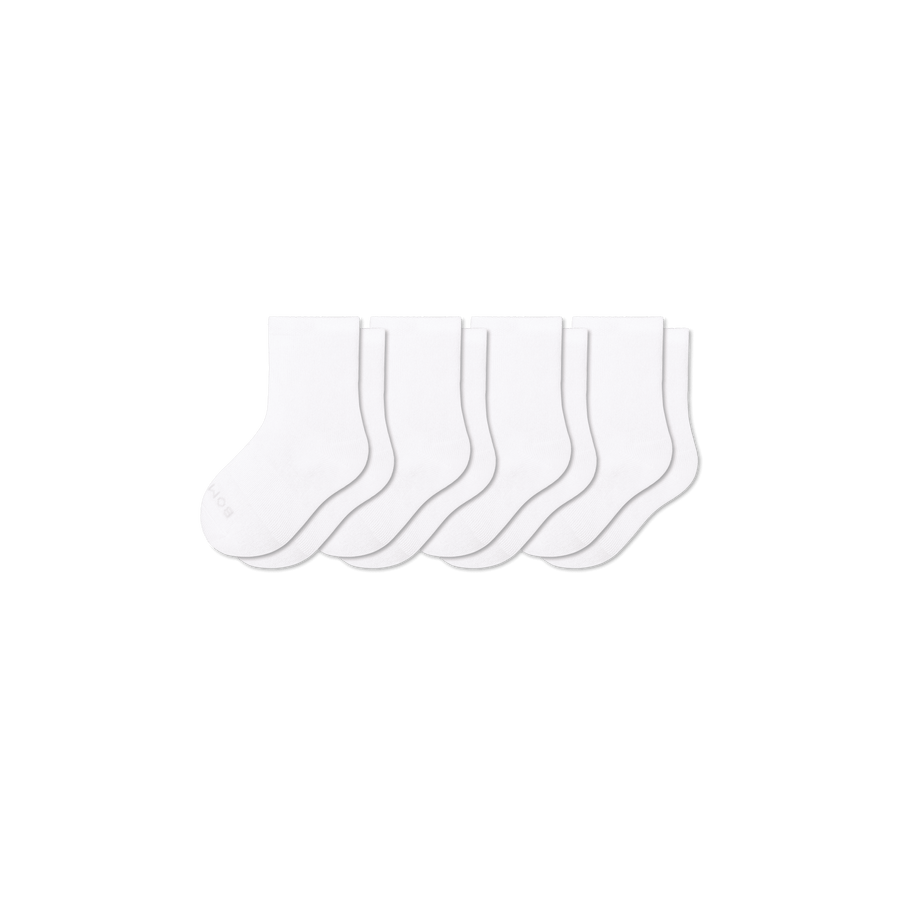 Junior Lightweight Calf Sock 4-Pack - Modern Crew Cushion