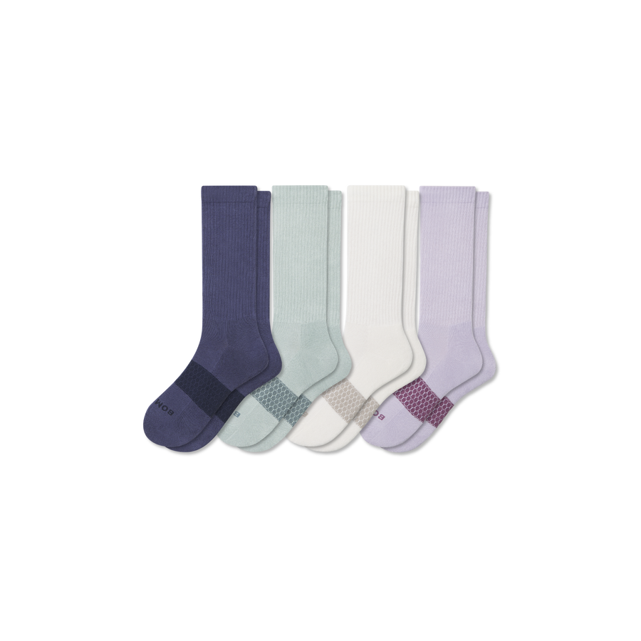 Women's Solids Calf Sock 4-Pack - Fresh Office Step