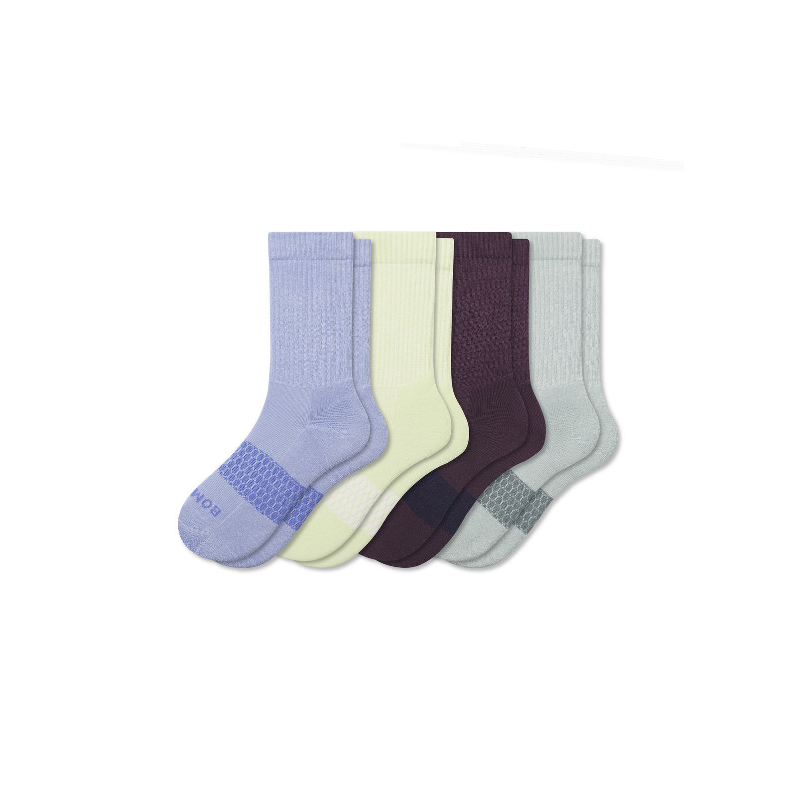 Youth Solids Calf Sock 4-Pack - Dawn Lime Mix [8453]