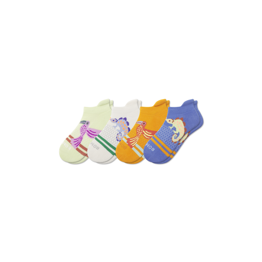 Youth Rainforest Friends Ankle Sock 4-Pack - Studio Crew Move