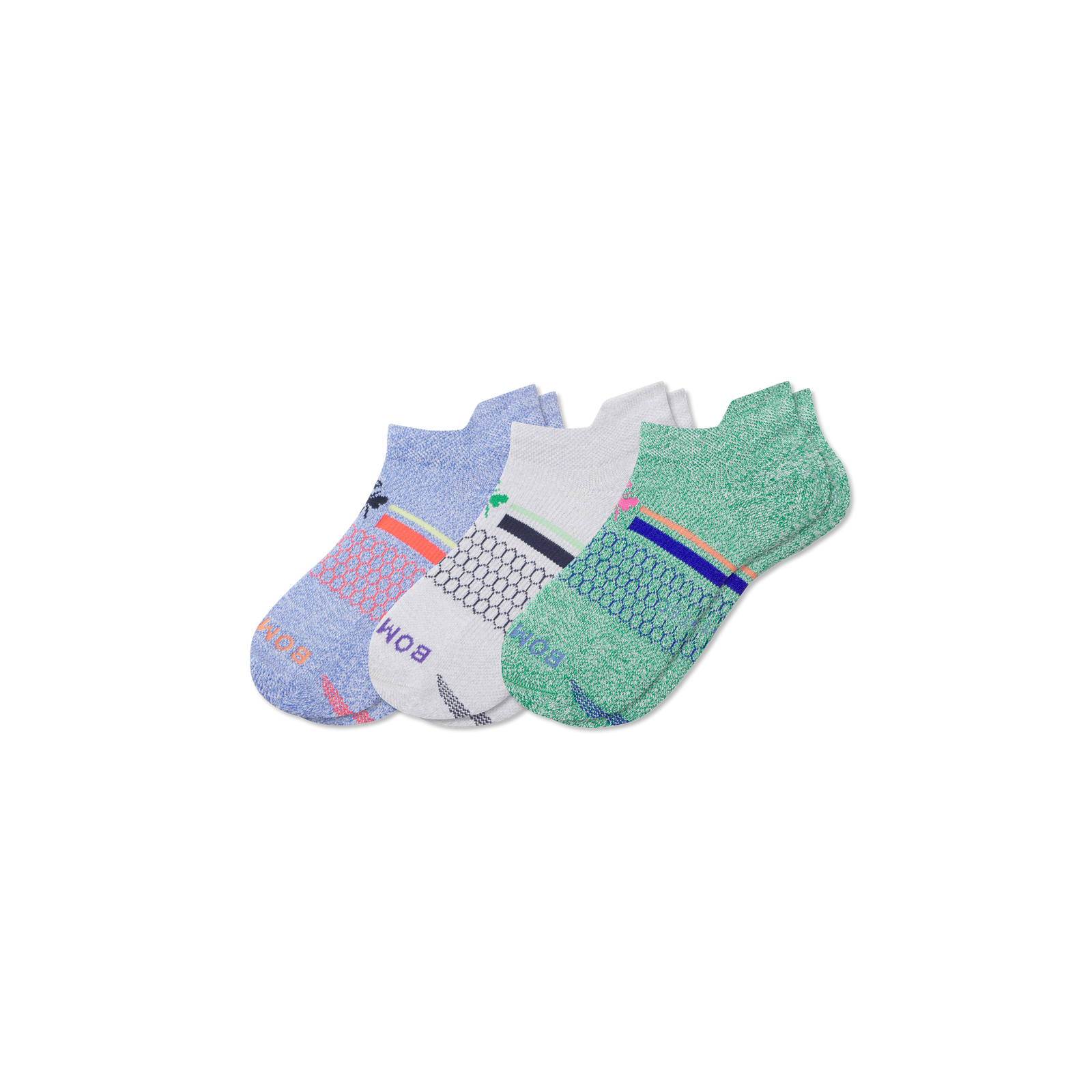 Youth All-Purpose Performance Ankle Sock 3-Pack - Jungle Grey Mix