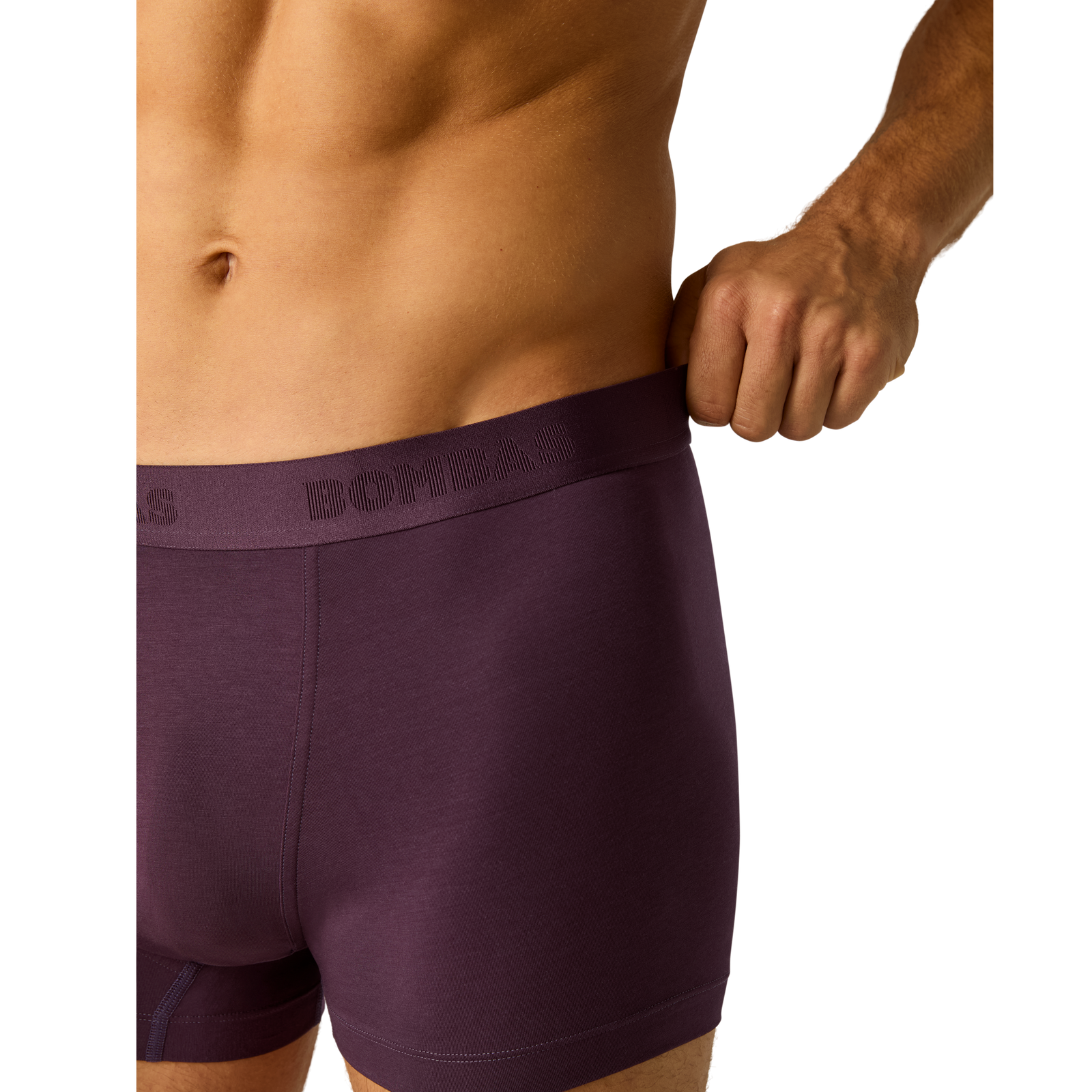 Cotton Modal Blend Trunk - Purple Plum MO Detail [8472]