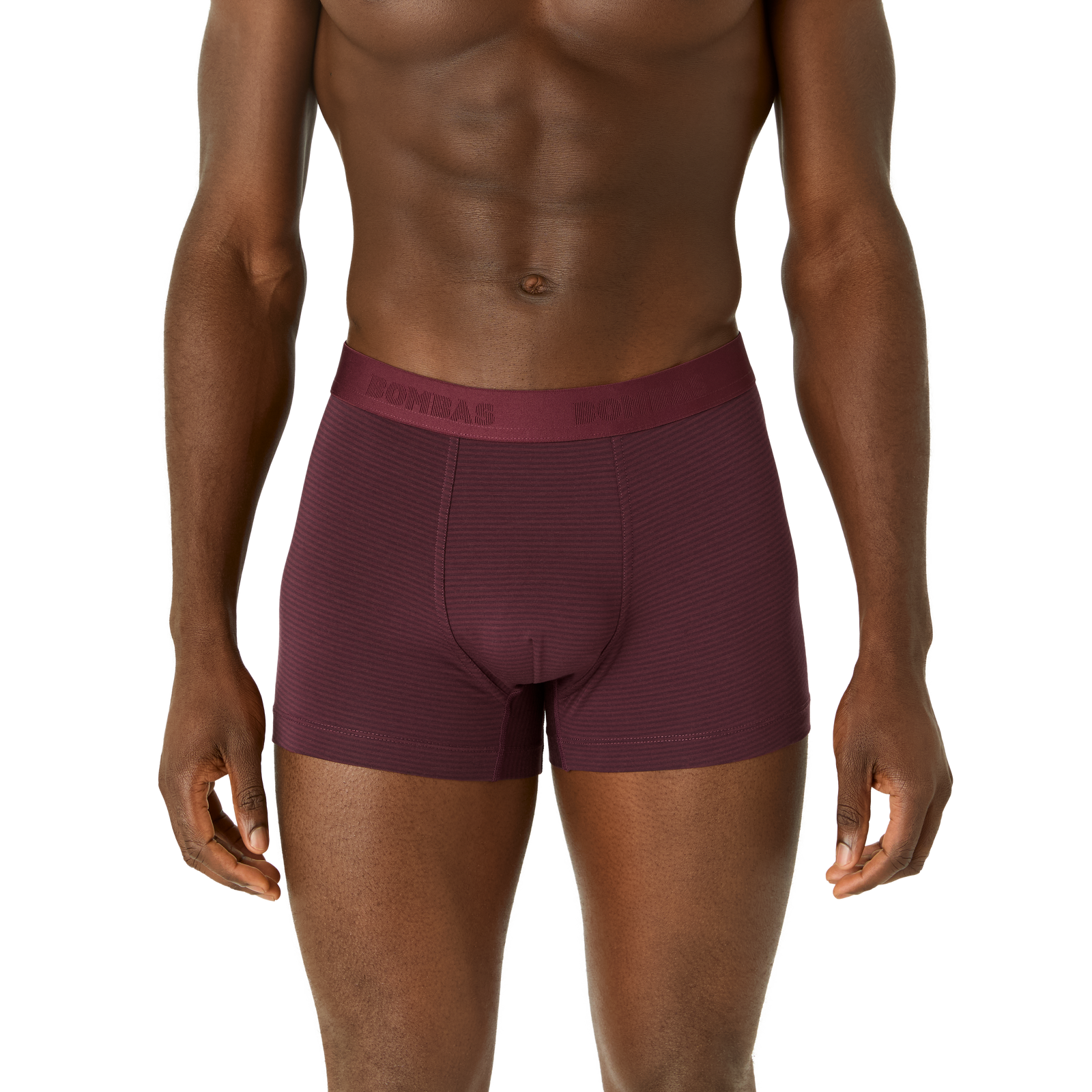 Men's Cotton Modal Blend Trunk - Burgundy Midnight Plum Stripe MO1 [8472]